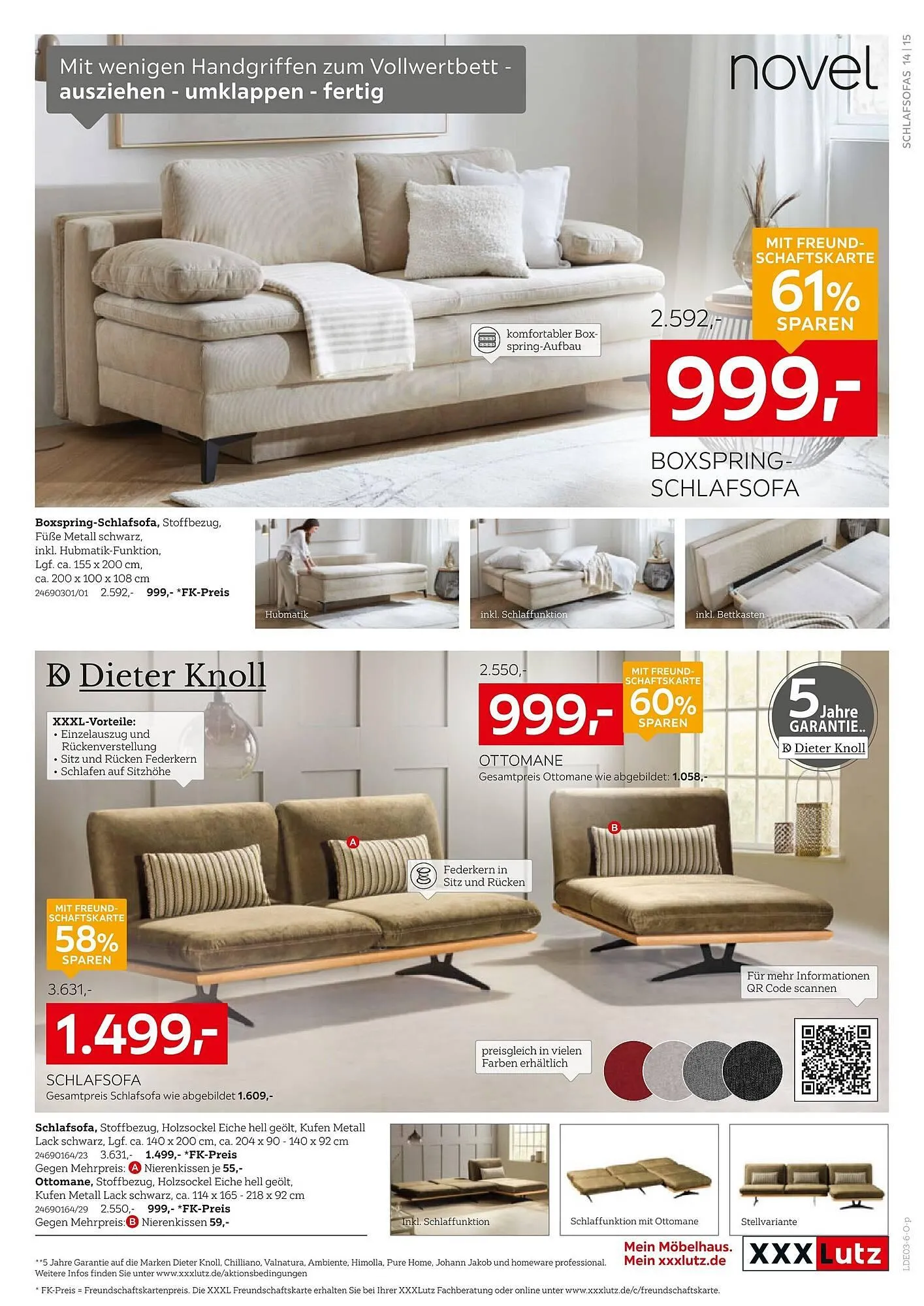 XXXLutz Prospekt von 23. Februar bis 8. März 2026 - Prospekt seite 15