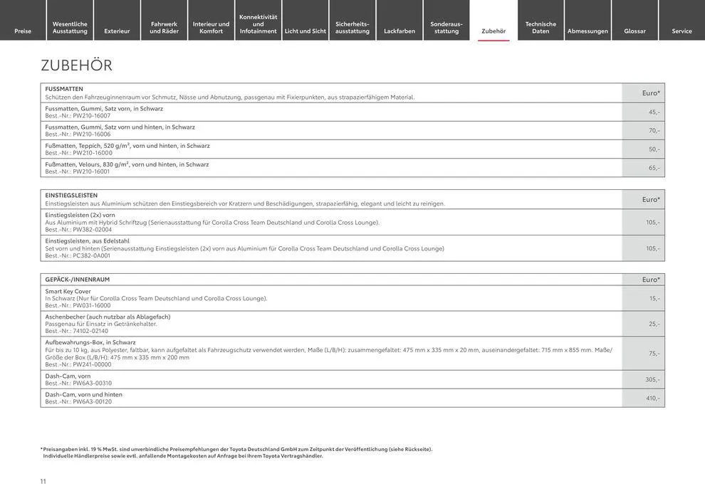 Toyota Corolla Cross von 3. April bis 3. April 2025 - Prospekt seite 11