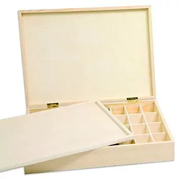 Sortierbox aus Holz, 36 x 26 x 7 cm