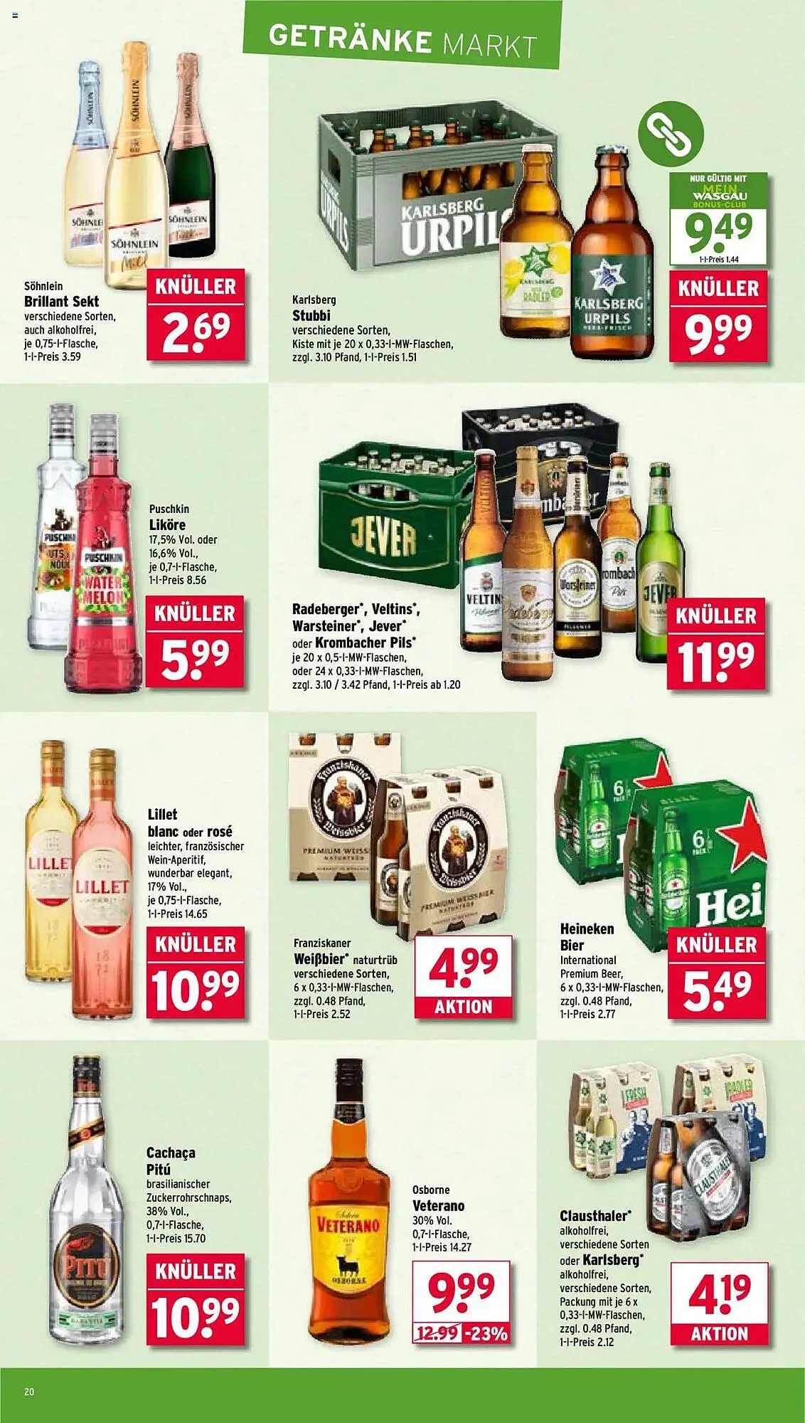 Wasgau Prospekt von 7. Juli bis 12. Juli 2025 - Prospekt seite 20