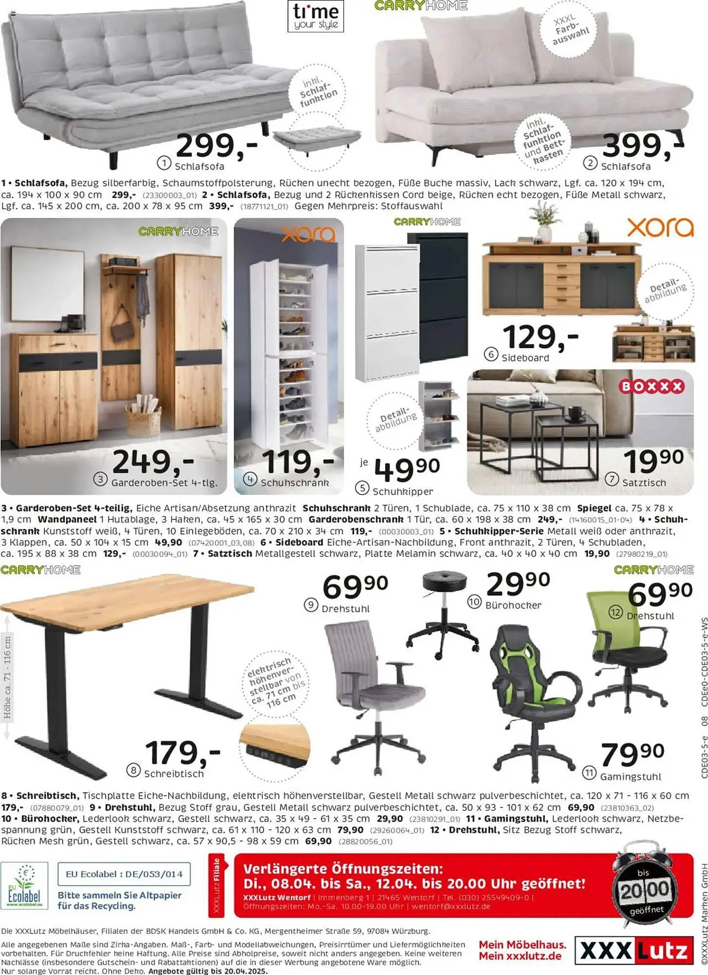 XXXLutz Prospekt von 6. April bis 20. April 2025 - Prospekt seite 8