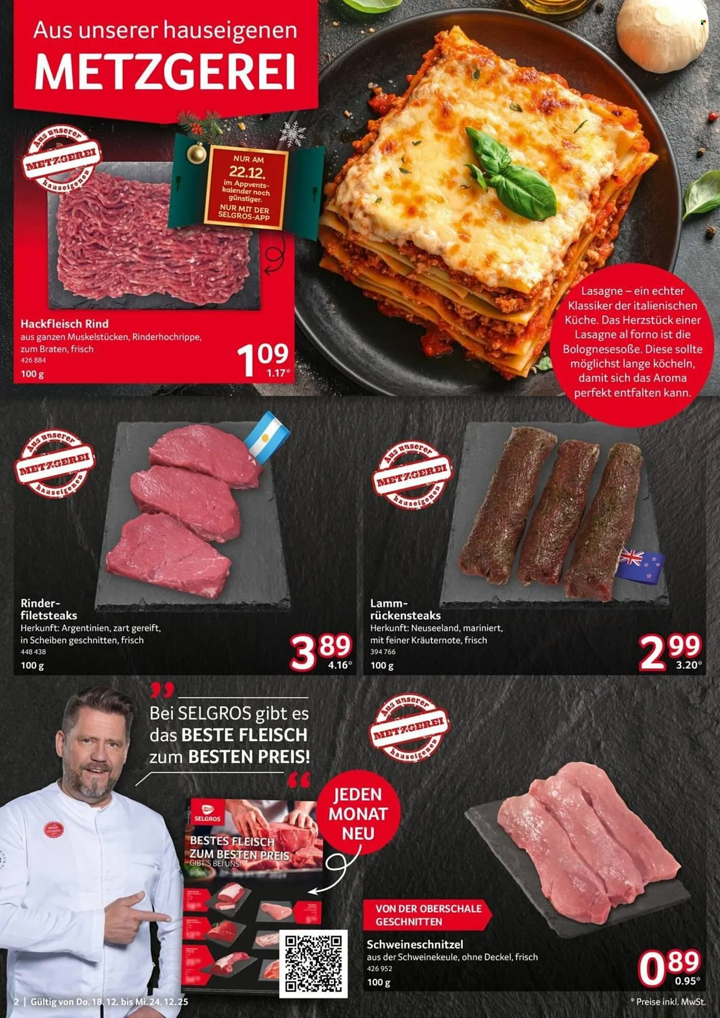 Selgros Prospekt von 18. Dezember bis 24. Dezember 2025 - Prospekt seite 2