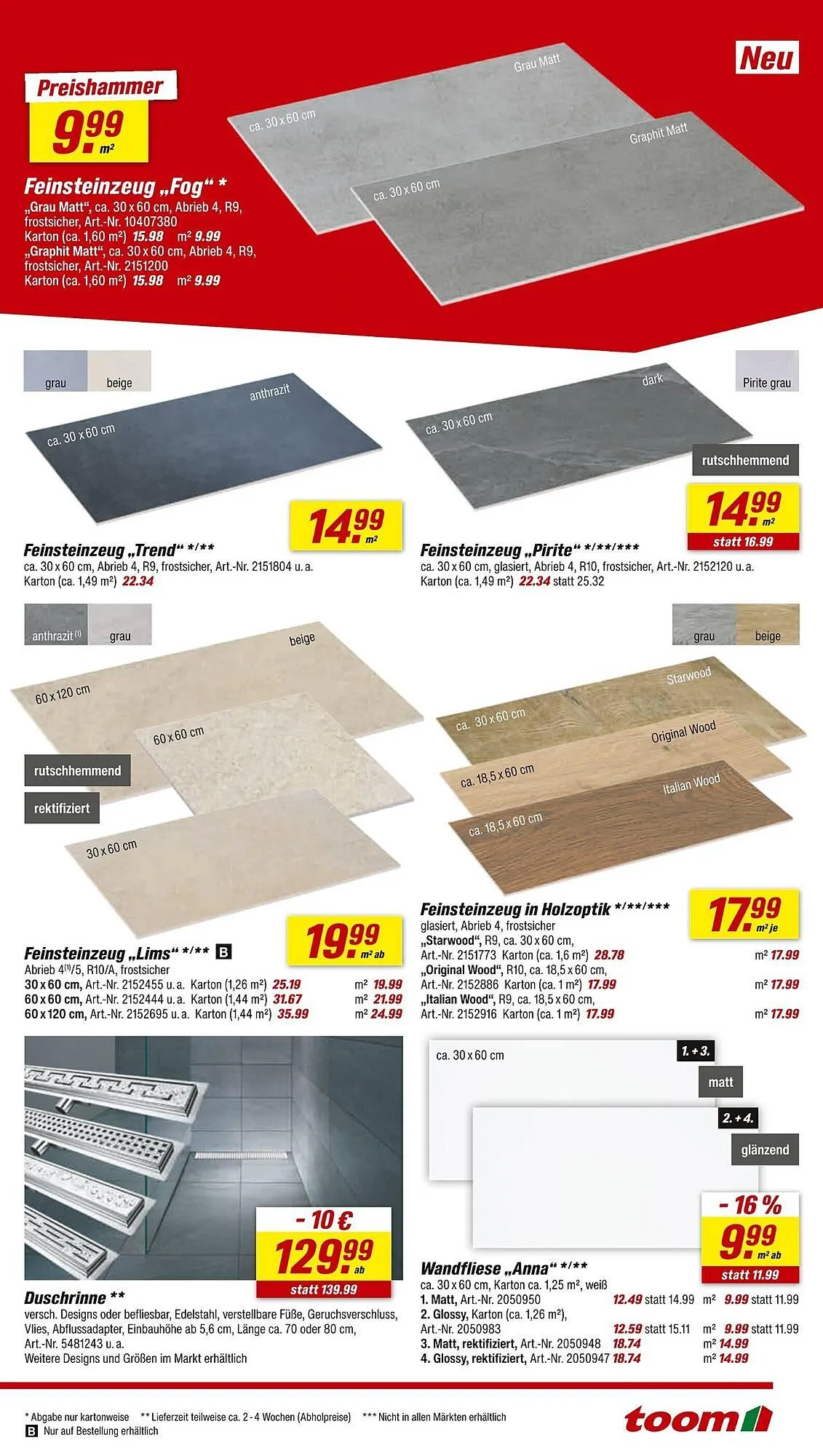 Toom Baumarkt Prospekt von 3. Januar bis 9. Januar 2026 - Prospekt seite 9