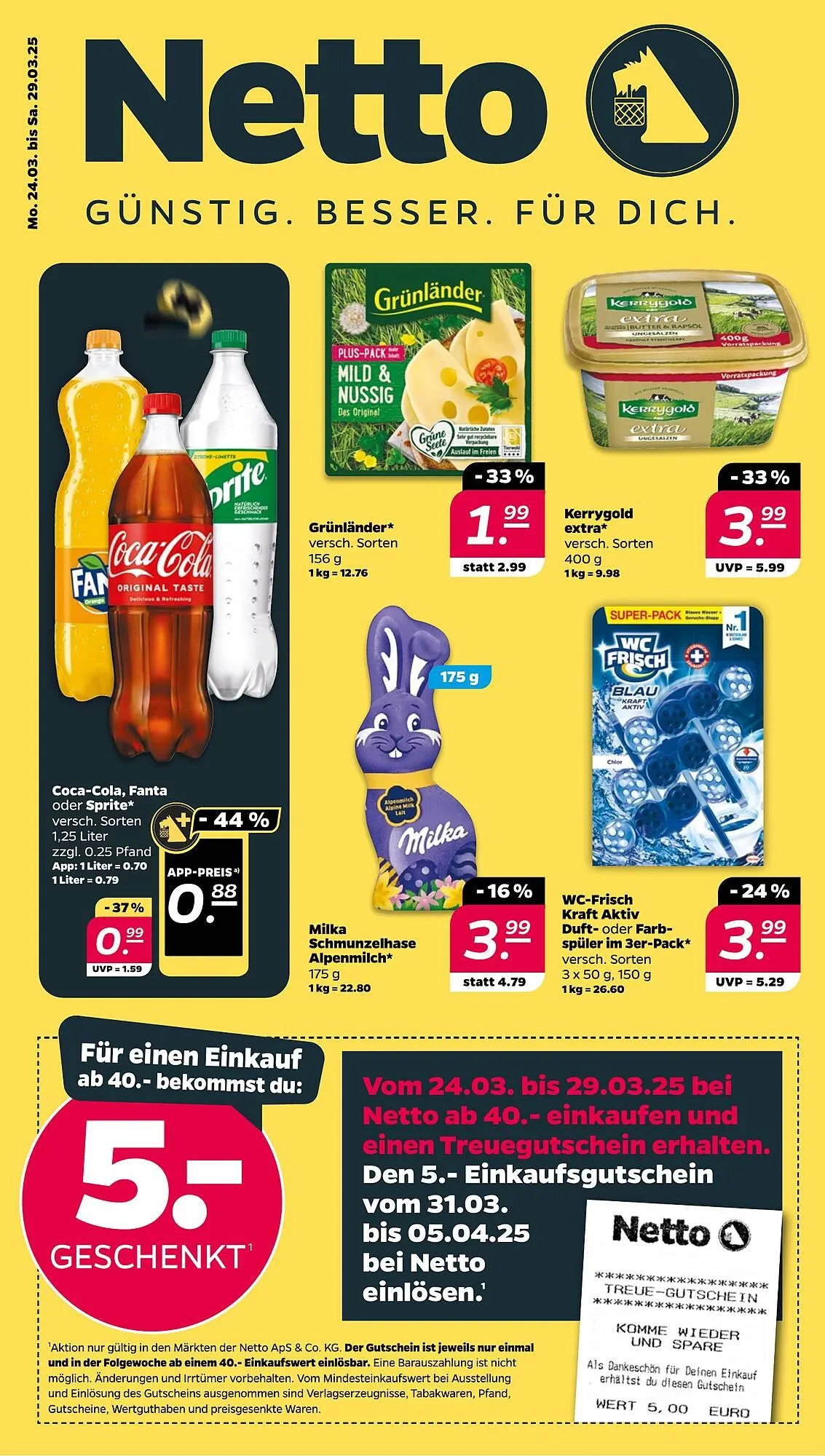 NETTO Prospekt von 24. März bis 29. März 2025 - Prospekt seite 1