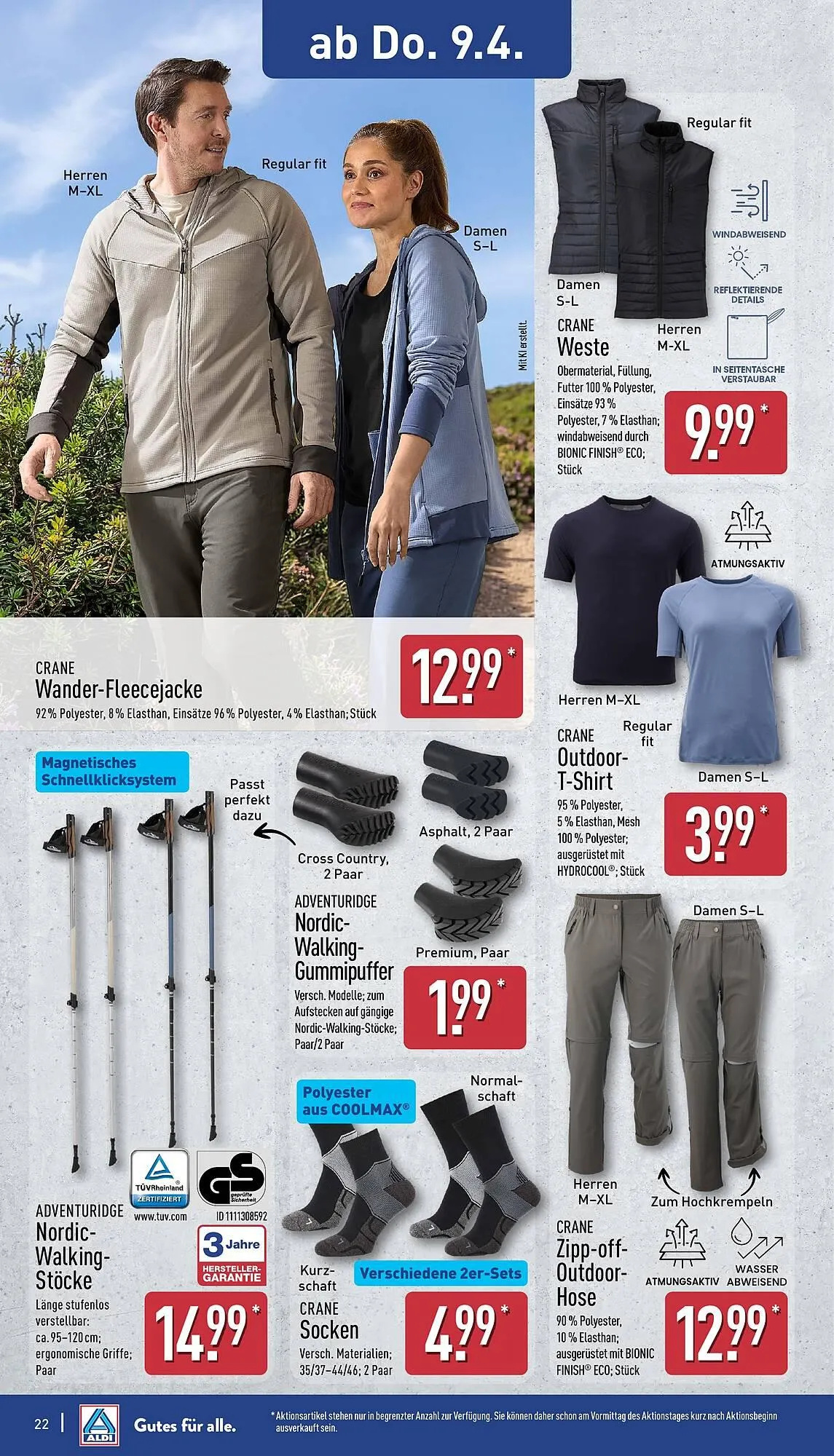 Aldi Nord Prospekt von 7. April bis 11. April 2026 - Prospekt seite 22