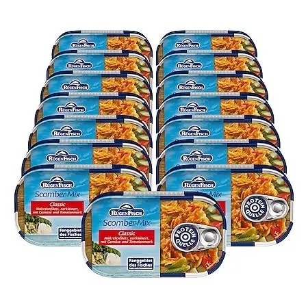 Rügenfisch Scomber Mix 120 g, 15er Pack