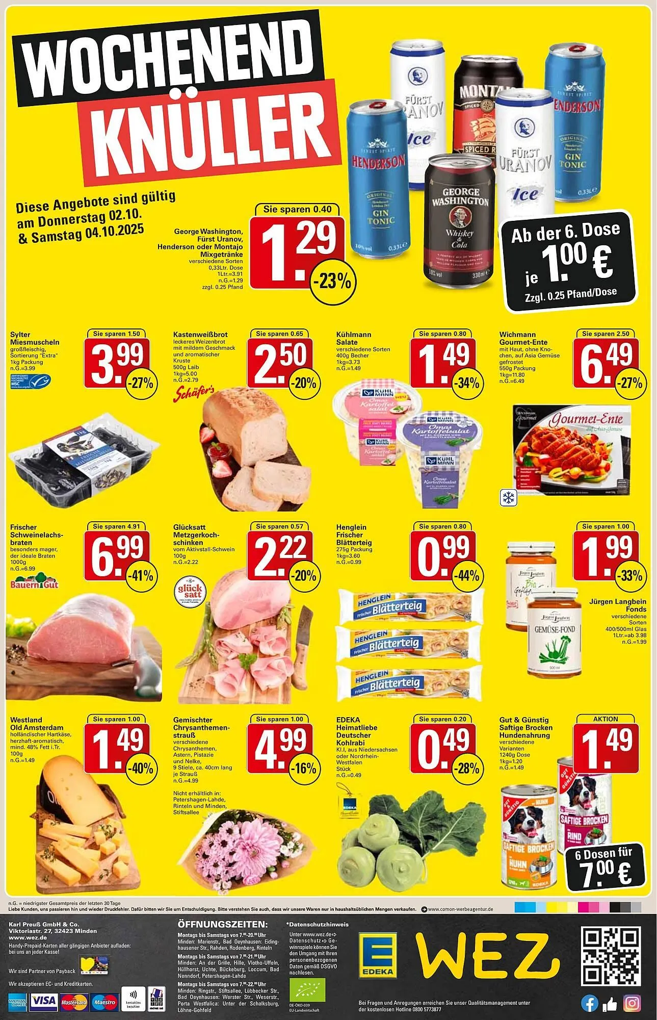 WEZ Prospekt von 29. September bis 4. Oktober 2025 - Prospekt seite 16