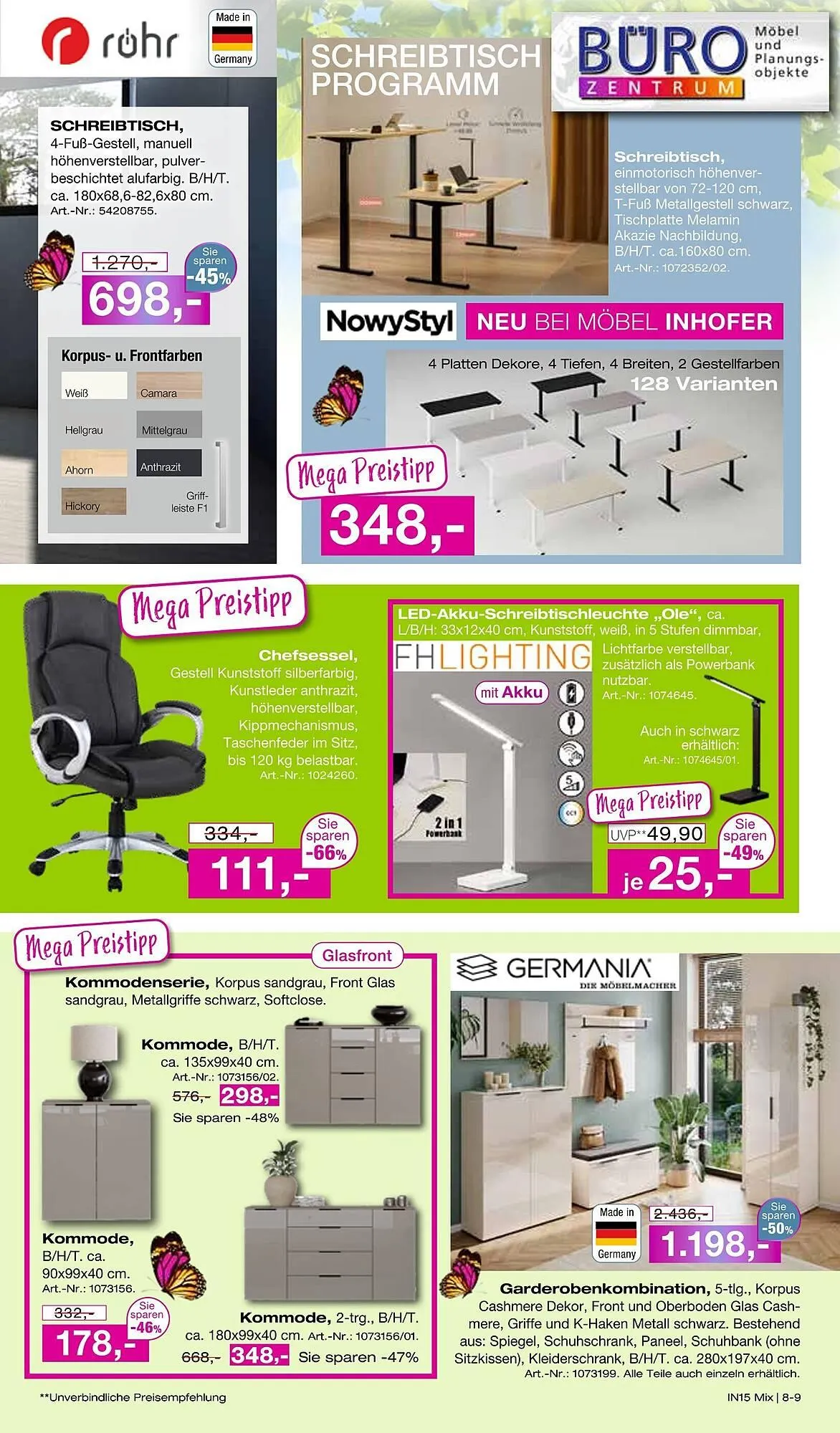 Möbel Inhofer Prospekt von 7. Mai bis 31. Mai 2025 - Prospekt seite 9