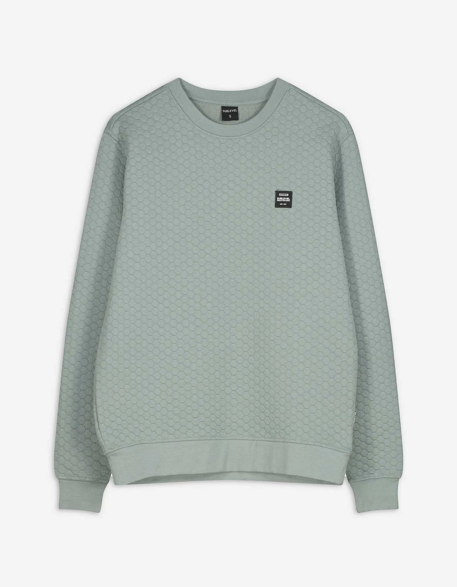 Sweatshirt - Rundhals-Ausschnitt - türkis