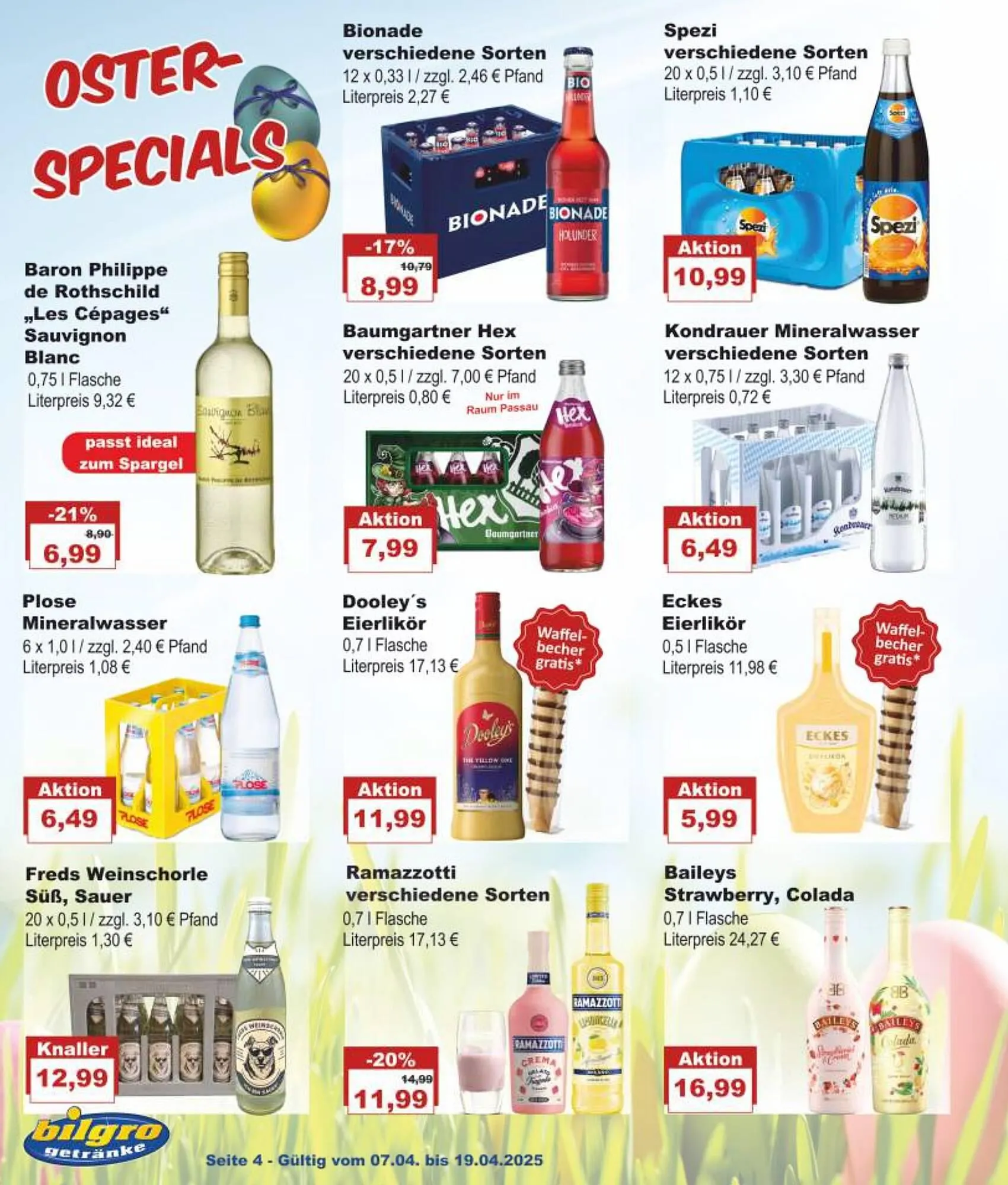 Bilgro Prospekt von 7. April bis 19. April 2025 - Prospekt seite 4