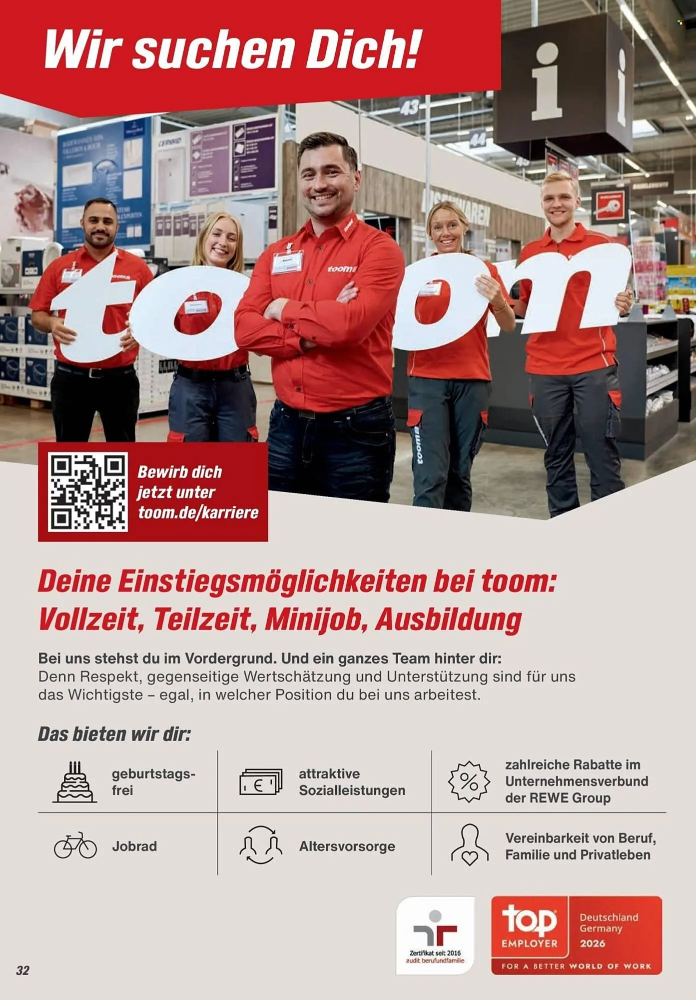 Toom Baumarkt Prospekt von 14. Februar bis 30. April 2026 - Prospekt seite 32