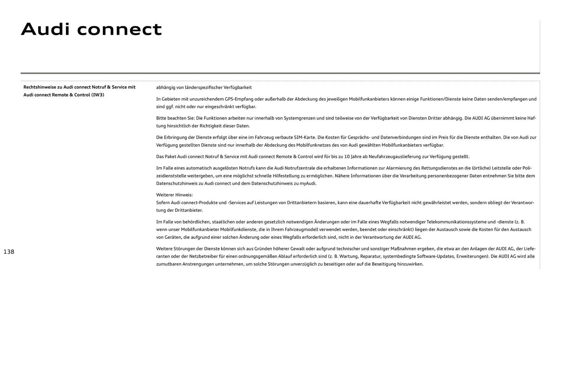 Audi Prospekt von 27. Juli bis 27. Juli 2026 - Prospekt seite 138