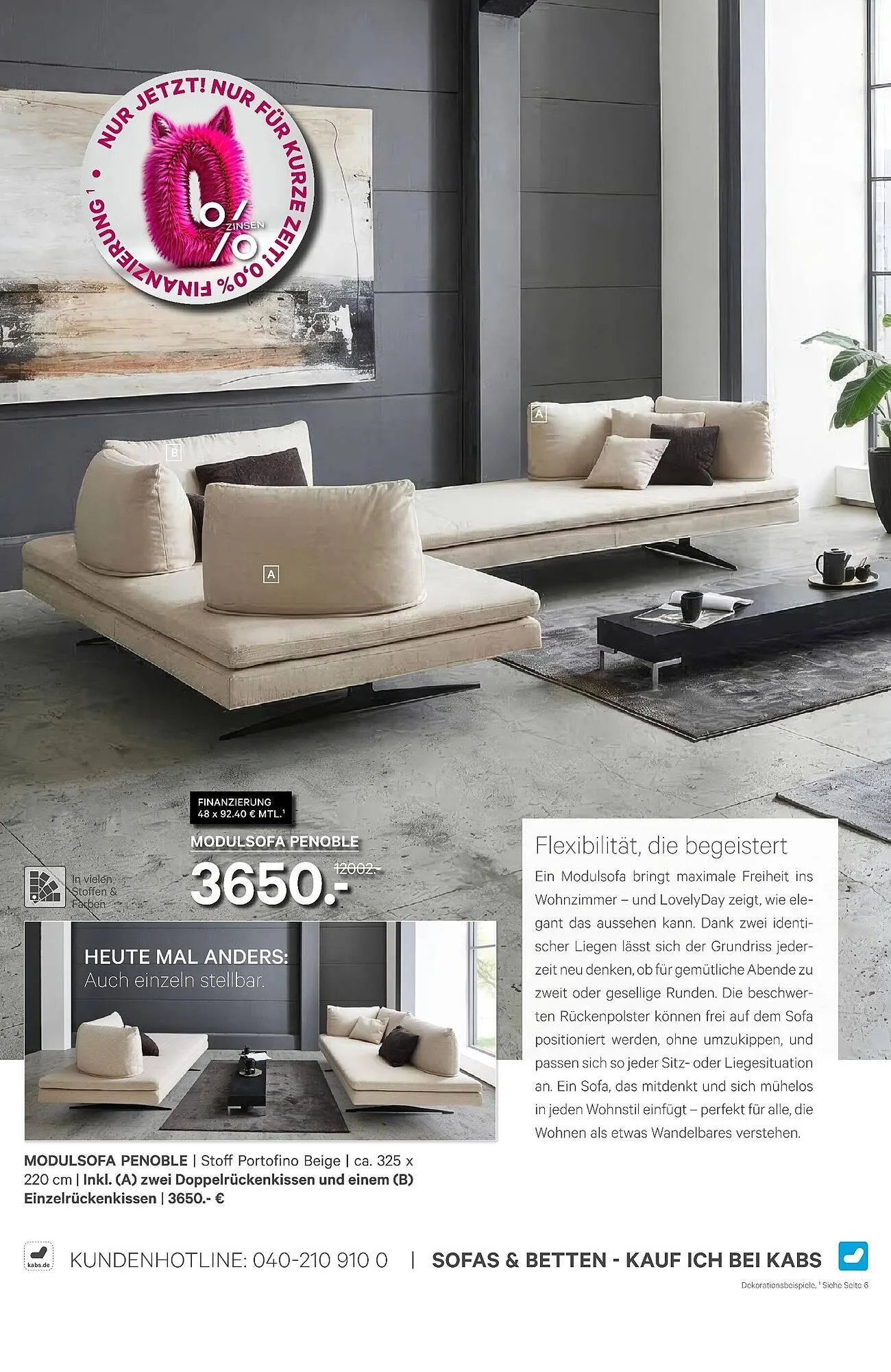 Kabs Polsterwelt Prospekt von 26. März bis 29. April 2026 - Prospekt seite 16