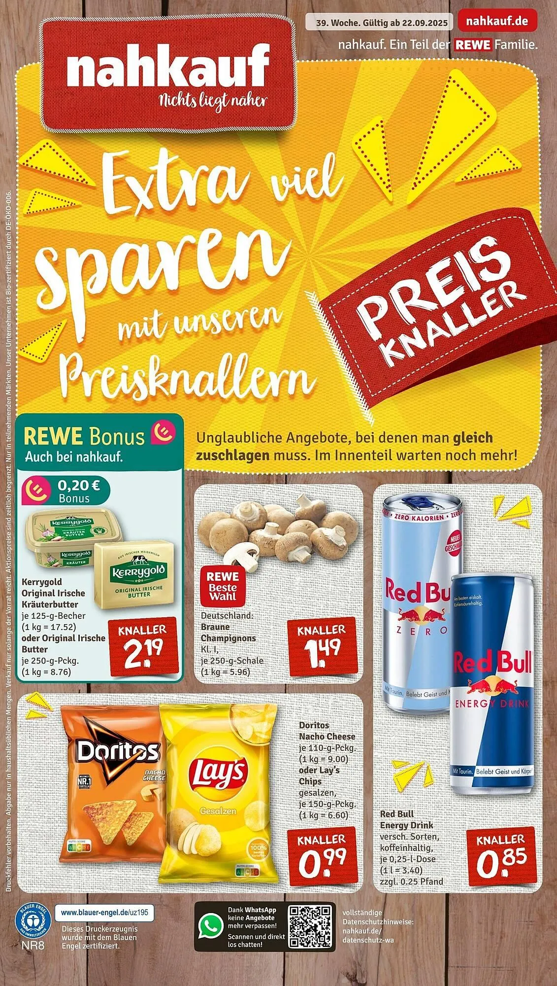Nahkauf Prospekt von 22. September bis 27. September 2025 - Prospekt seite 1