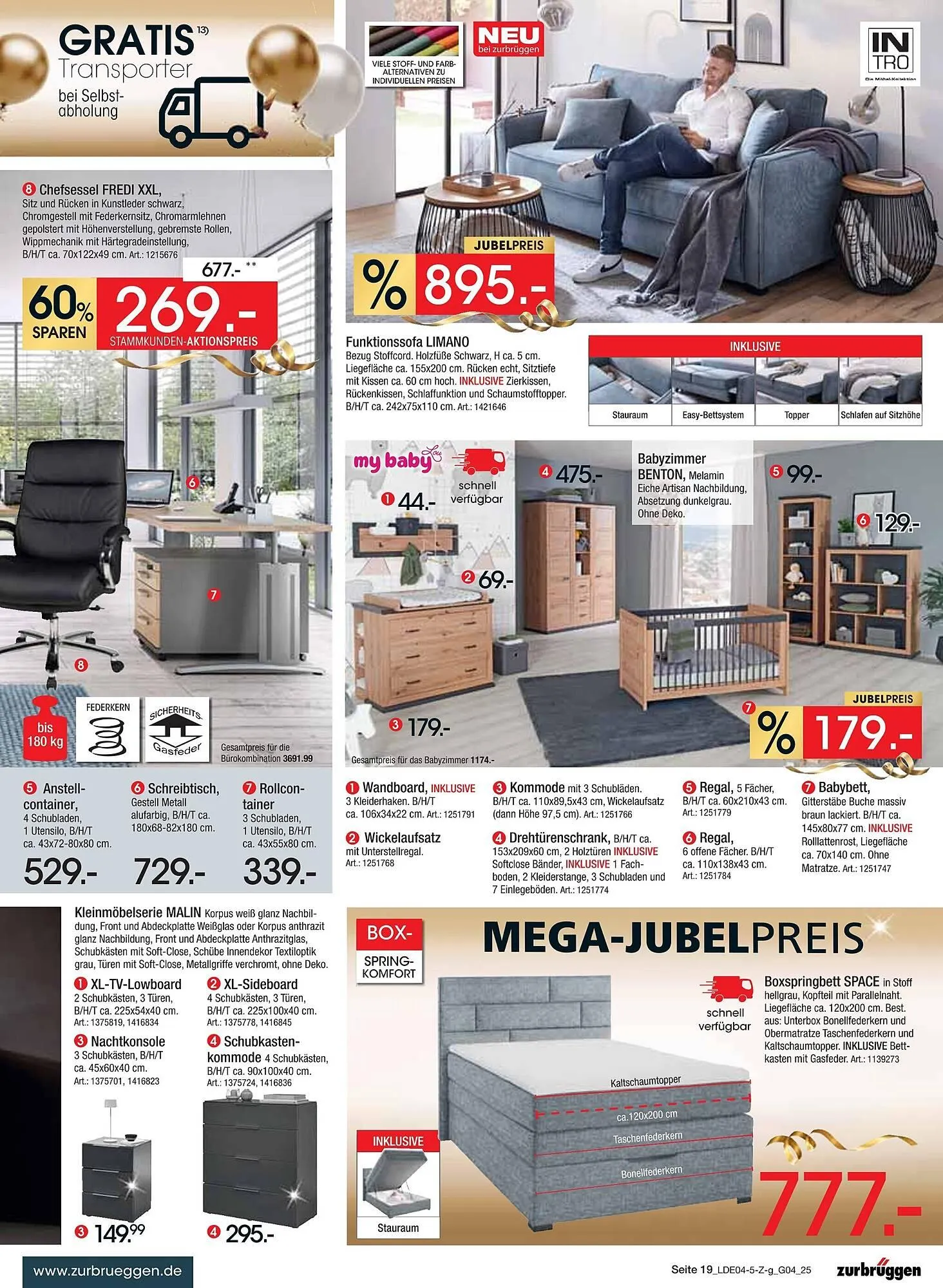 Zurbrüggen Prospekt von 12. April bis 26. April 2025 - Prospekt seite 33