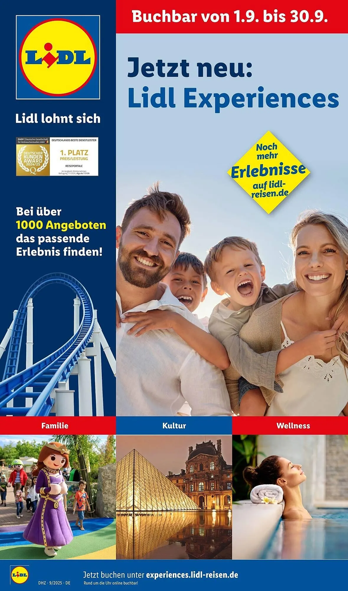Lidl Prospekt von 1. September bis 30. September 2025 - Prospekt seite 1