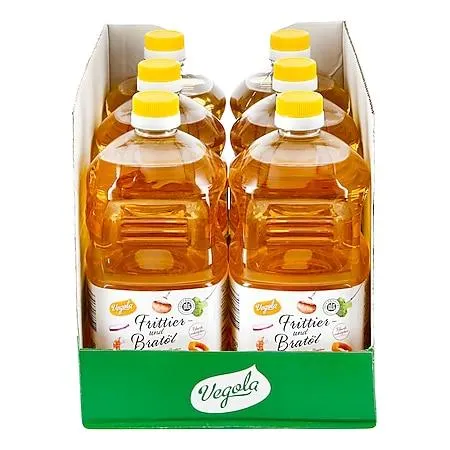 Vegola Frittier- und Bratöl 2 Liter, 6er Pack