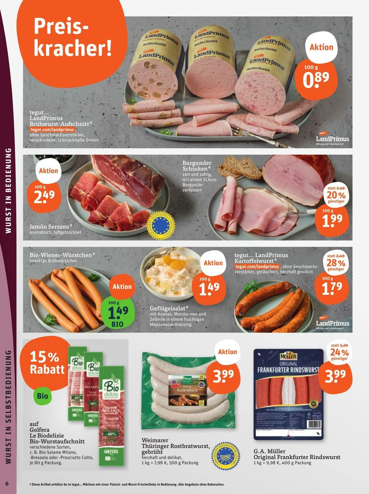 Tegut Aktueller Prospekt von 14. Juli bis 20. Juli 2025 - Prospekt seite 8