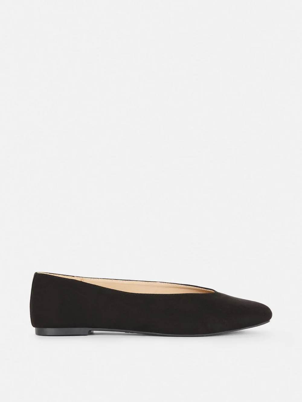 High Vamp Ballerina Flats