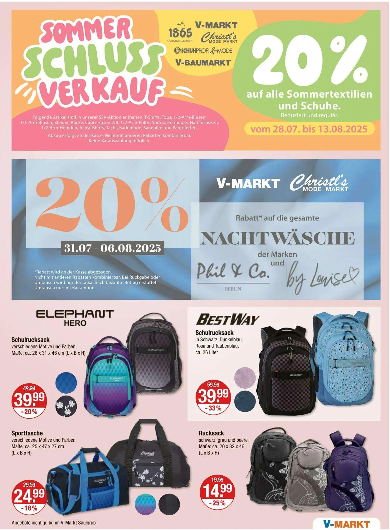 V-Markt Aktueller Prospekt von 31. Juli bis 6. August 2025 - Prospekt seite 17