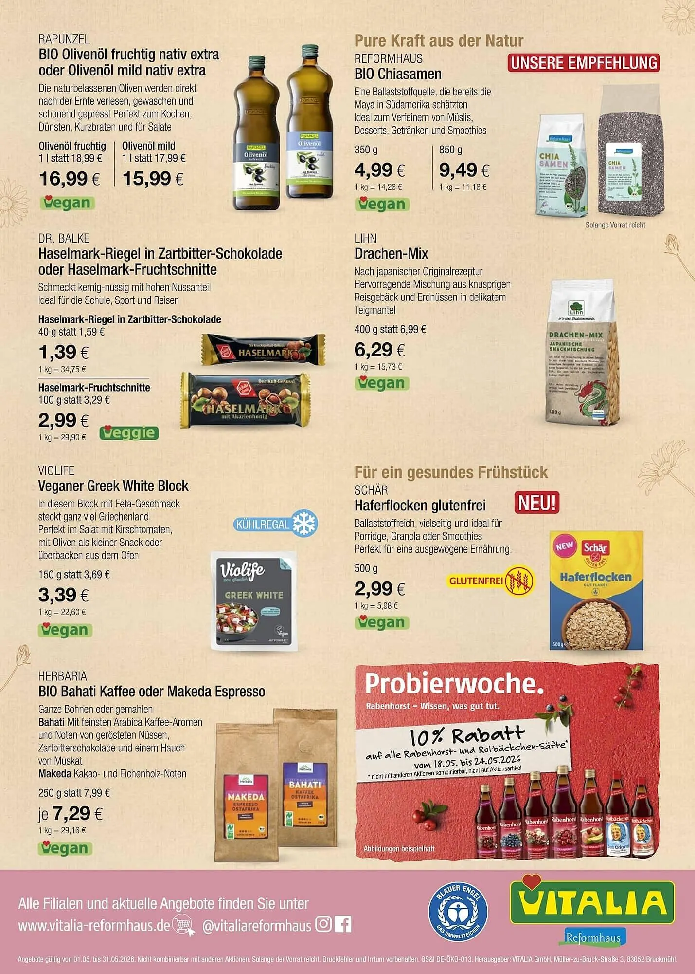 Vitalia Prospekt von 1. Mai bis 31. Mai 2026 - Prospekt seite 8