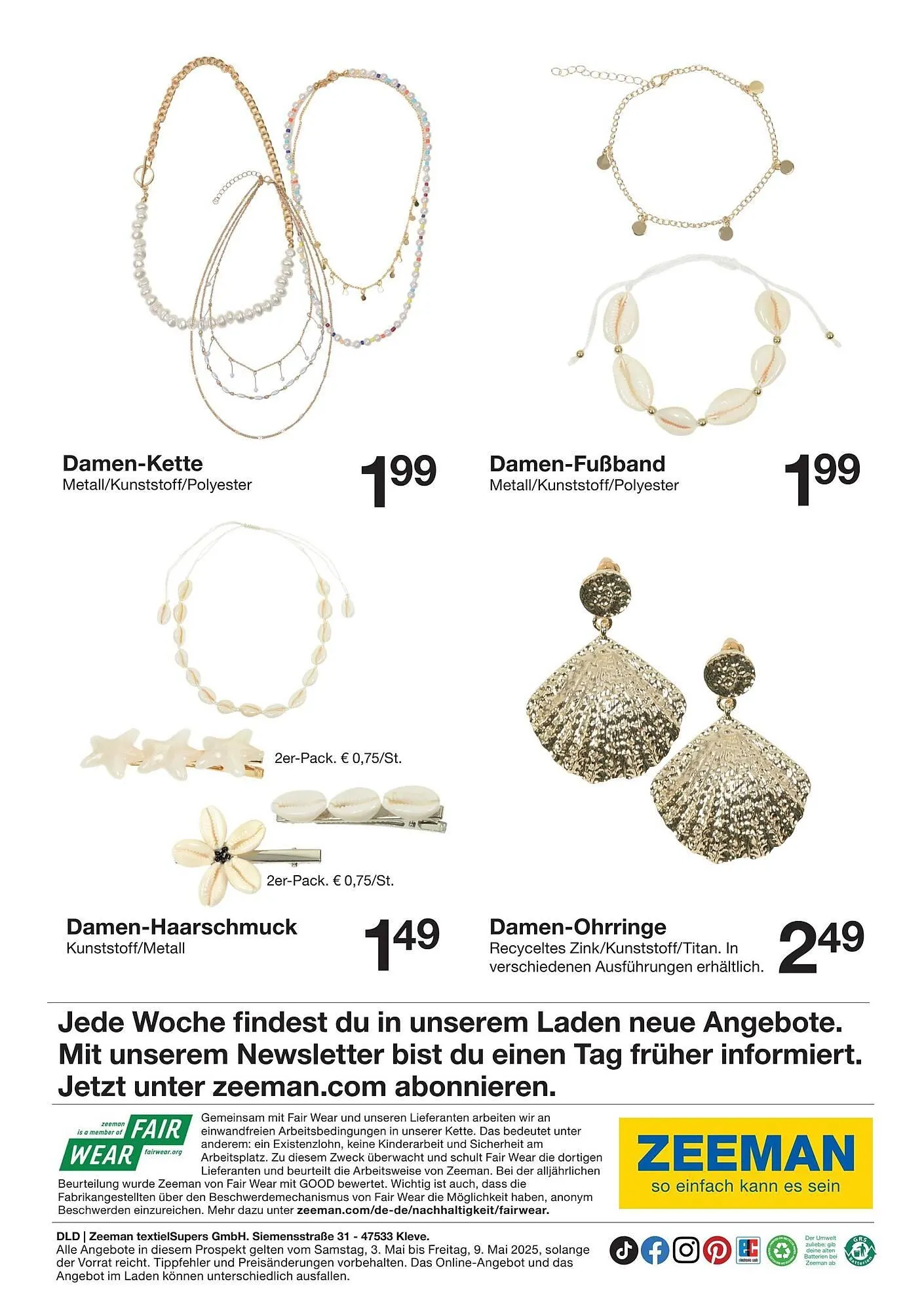 Zeeman Prospekt von 3. Mai bis 10. Mai 2025 - Prospekt seite 15