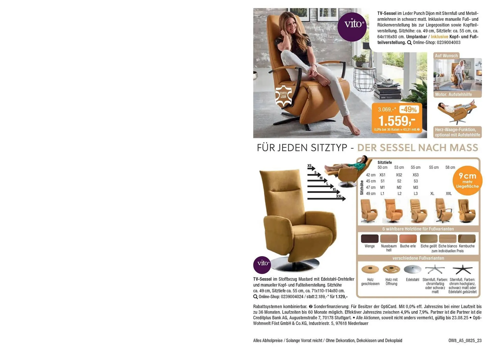 Opti Wohnwelt Prospekt von 25. Juli bis 23. August 2025 - Prospekt seite 23