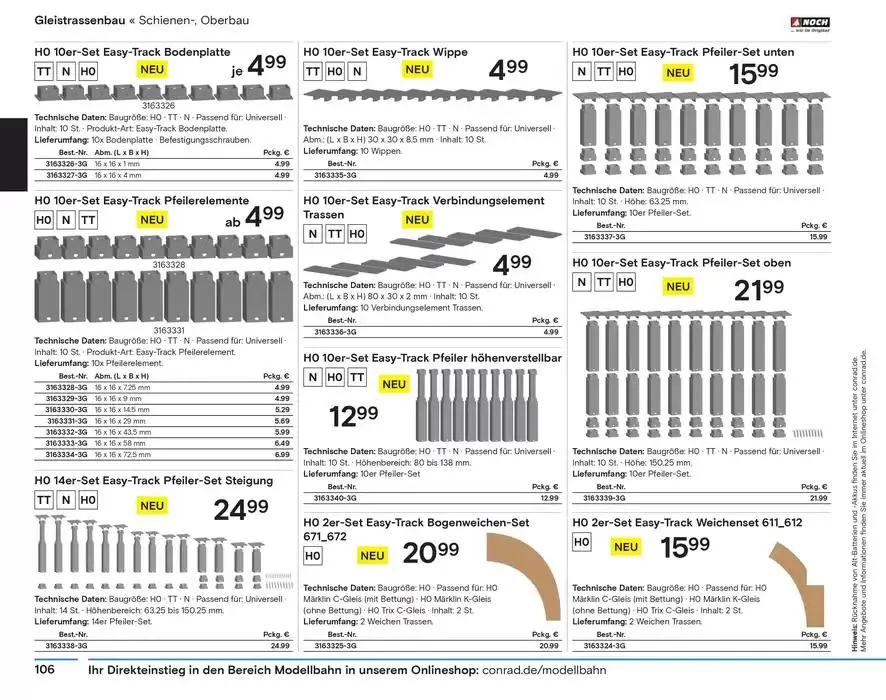 Modellbahn Katalog von 29. Oktober bis 31. Dezember 2025 - Prospekt seite 108