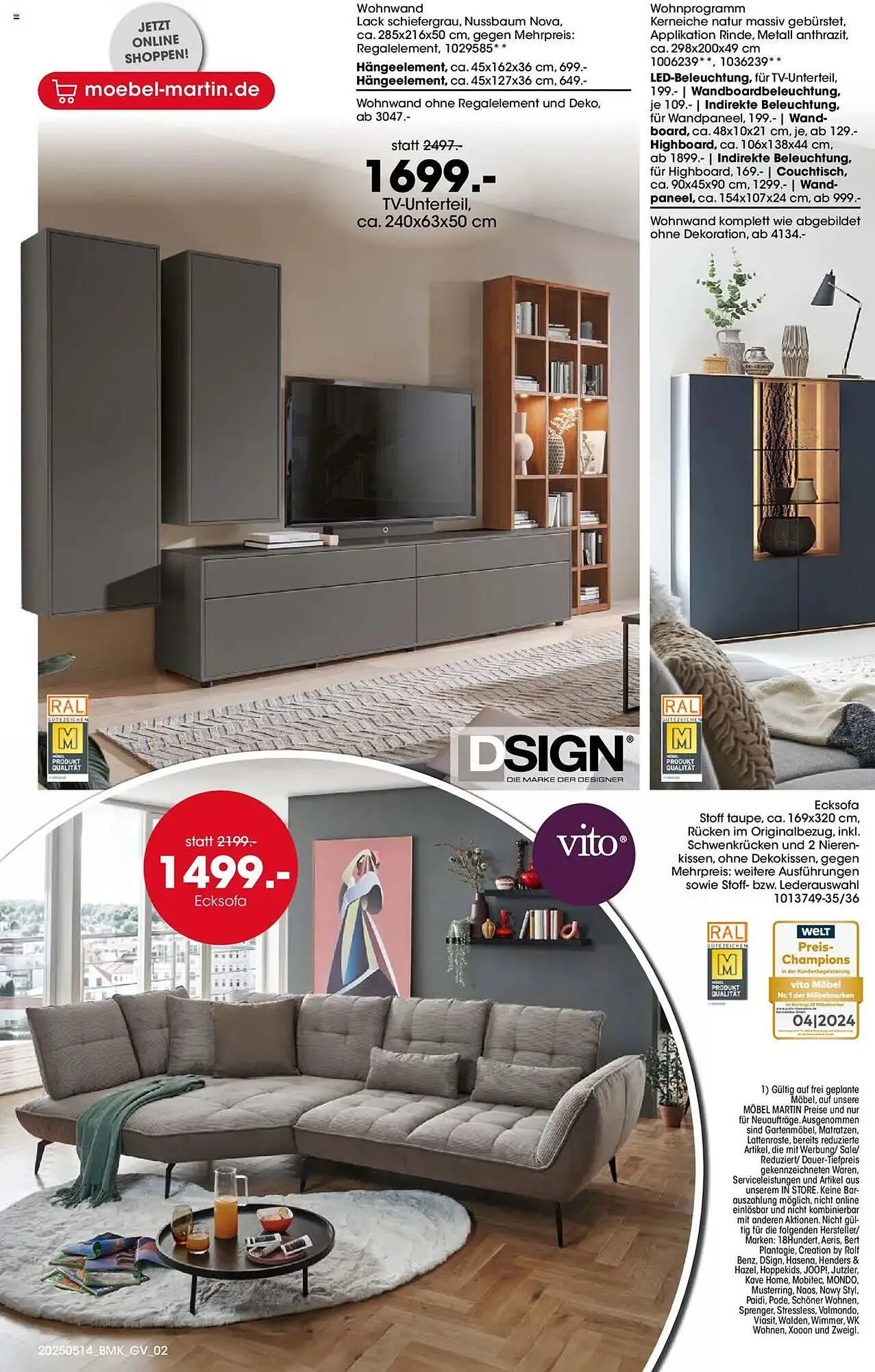 Möbel Martin Prospekt von 14. Mai bis 27. Mai 2025 - Prospekt seite 2