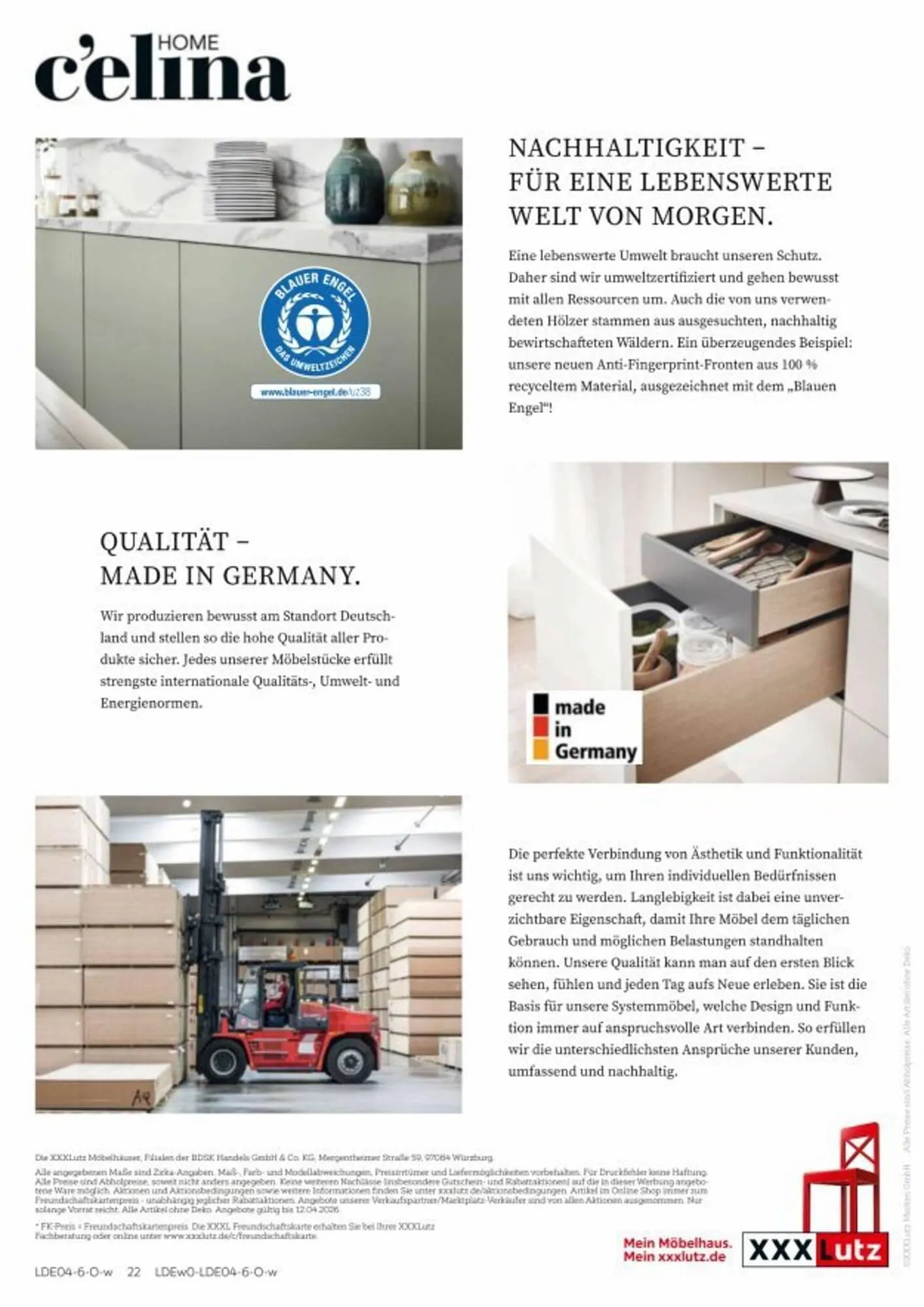 XXXLutz Prospekt von 29. März bis 12. April 2026 - Prospekt seite 22