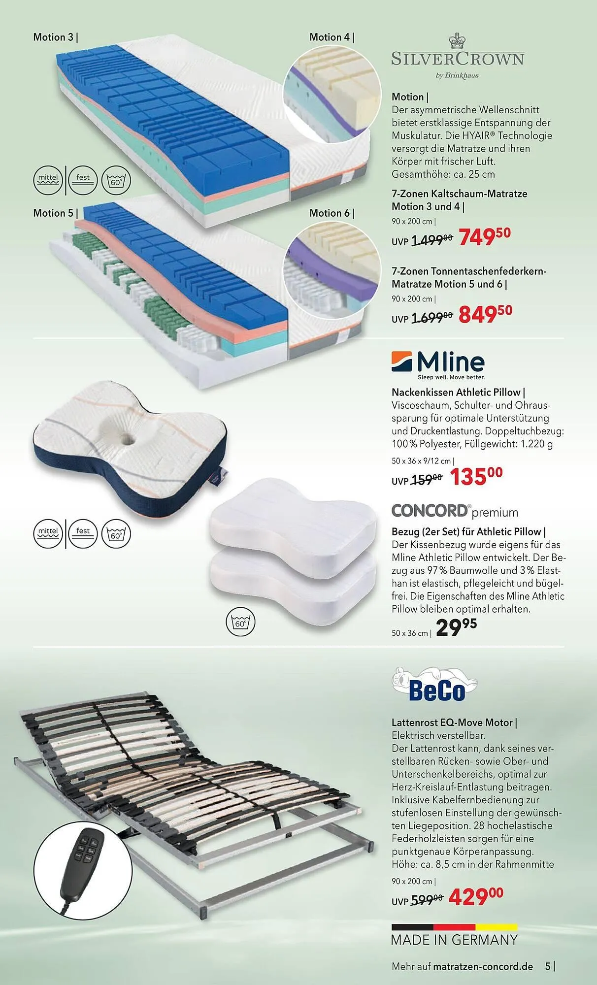 Matratzen Concord Prospekt von 29. April bis 26. Mai 2026 - Prospekt seite 5