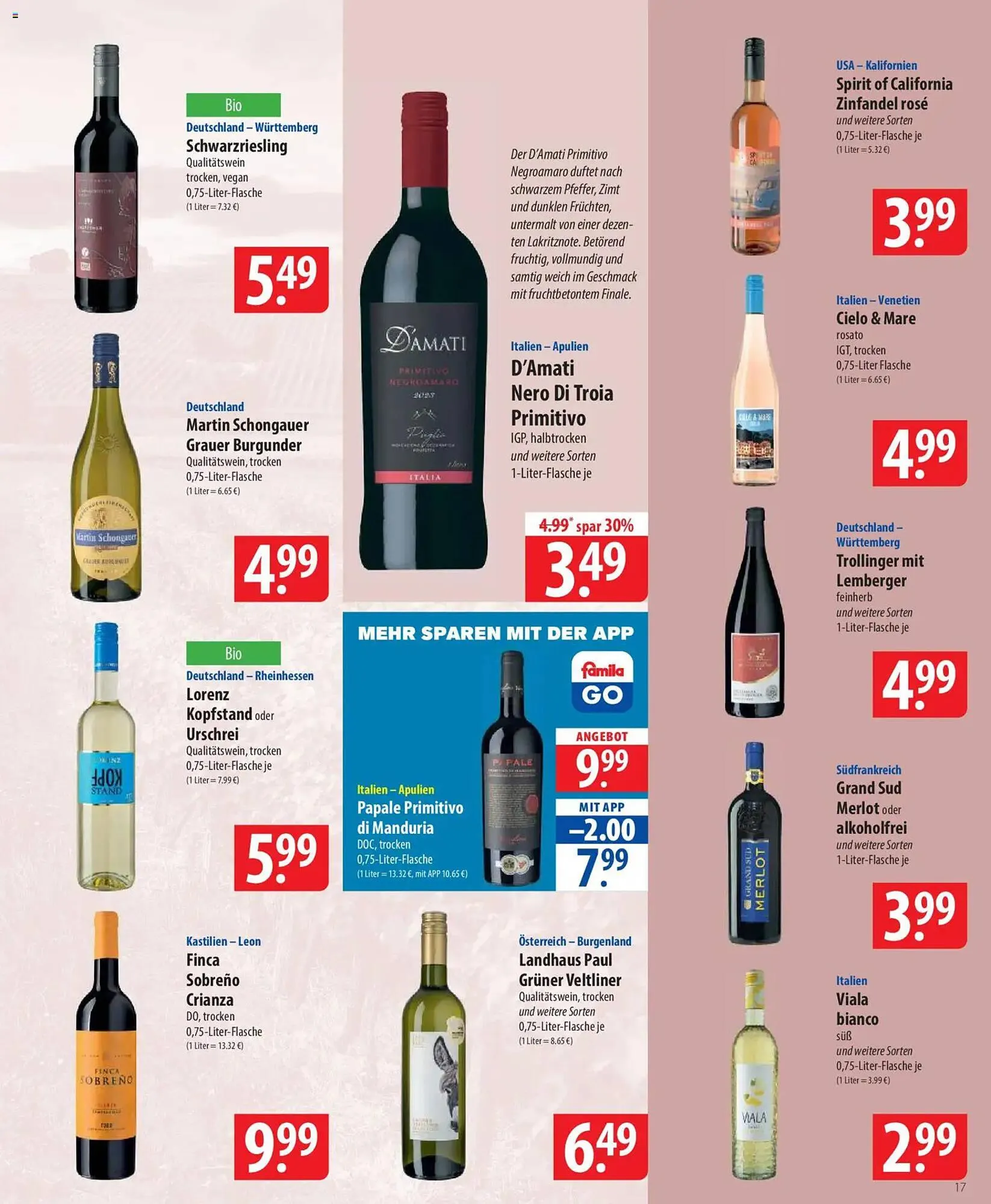 Famila Nord Ost Prospekt von 7. April bis 11. April 2026 - Prospekt seite 17