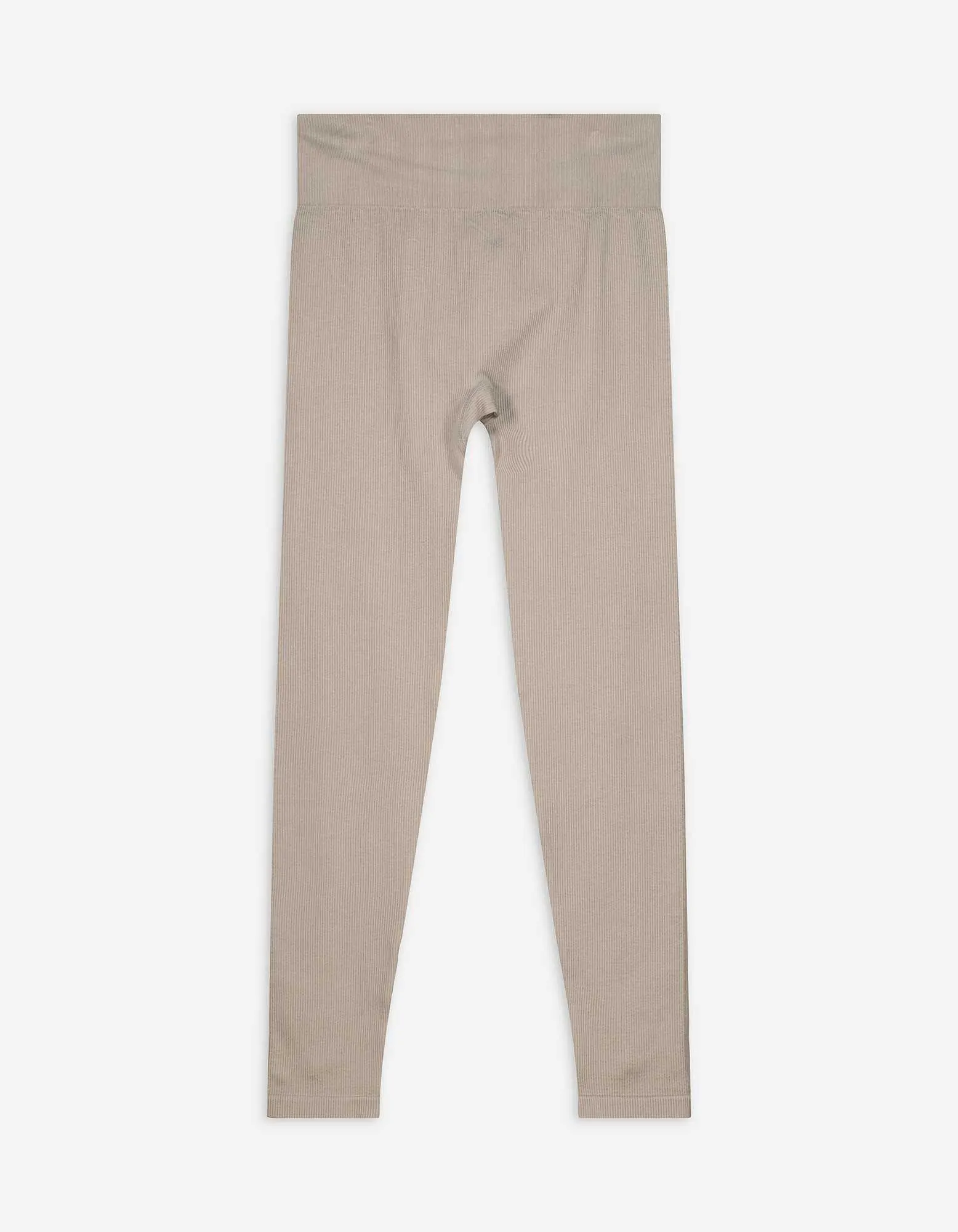 Leggings - Rippenstruktur - beige