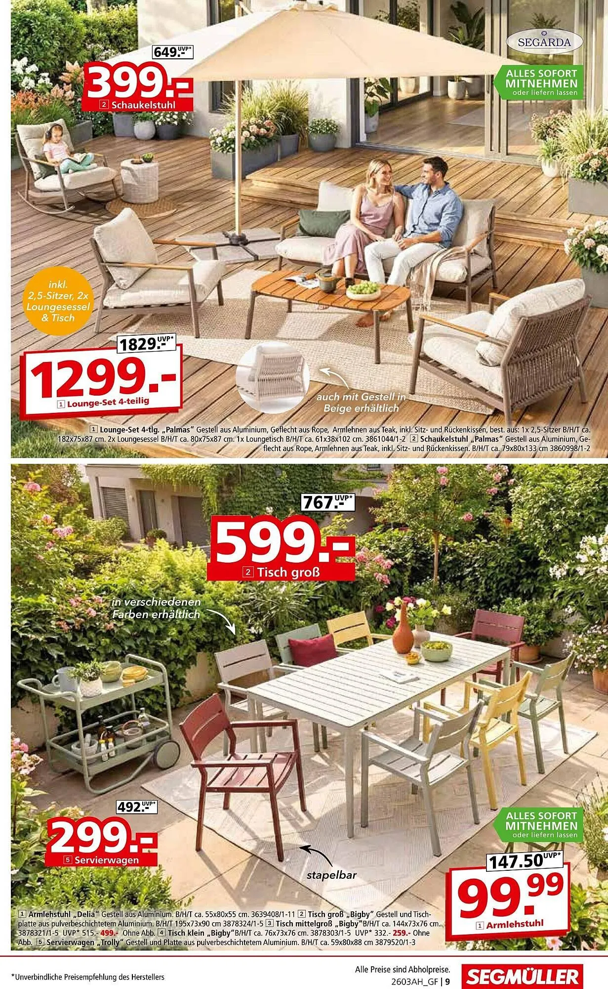 Segmüller Prospekt von 7. März bis 10. April 2026 - Prospekt seite 9