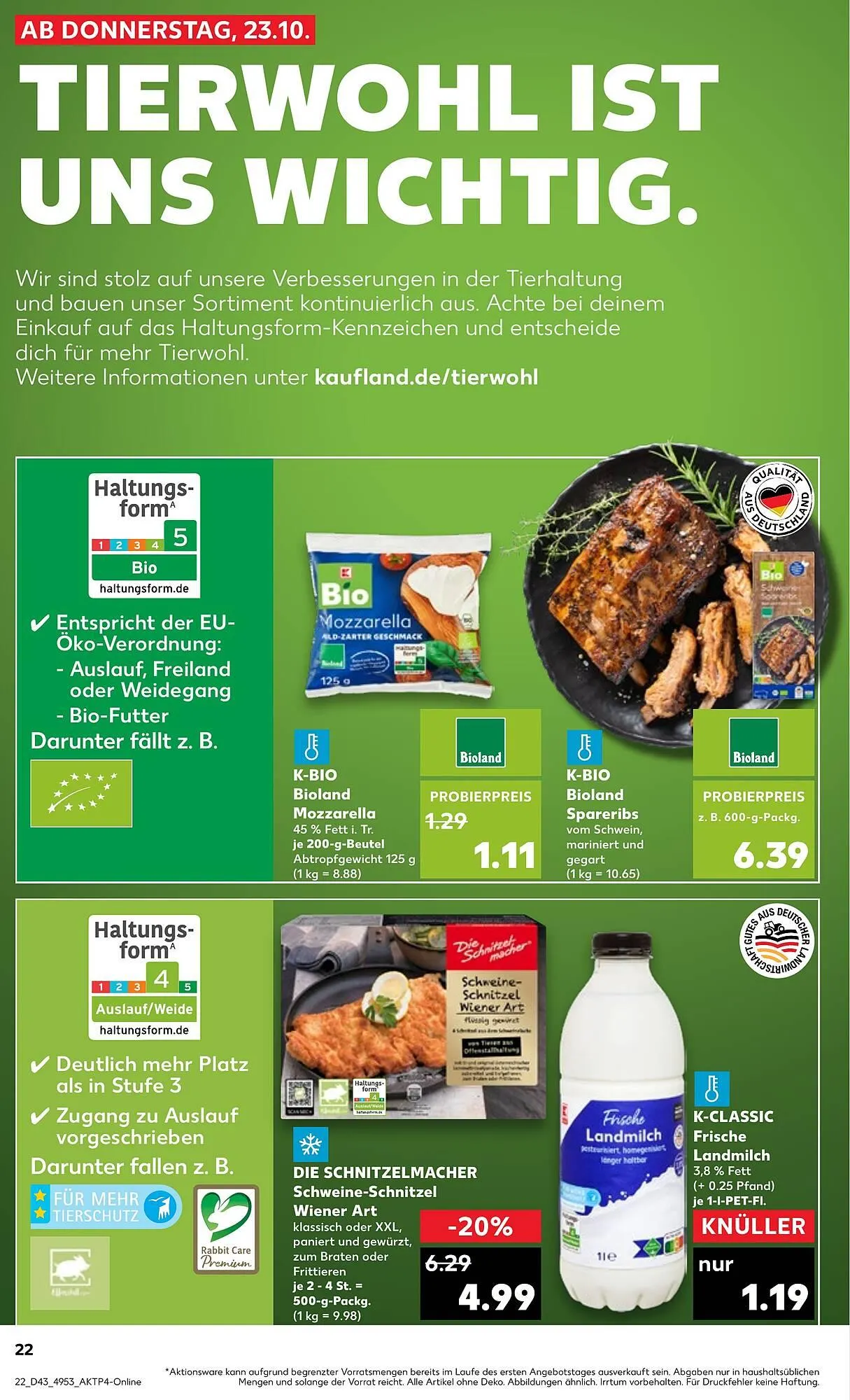 Kaufland Prospekt von 23. Oktober bis 29. Oktober 2025 - Prospekt seite 22