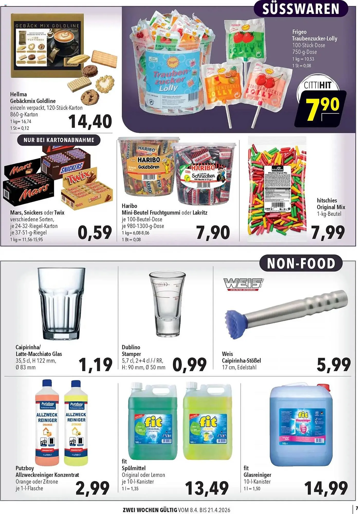 CITTI Markt Prospekt von 8. April bis 21. April 2026 - Prospekt seite 7