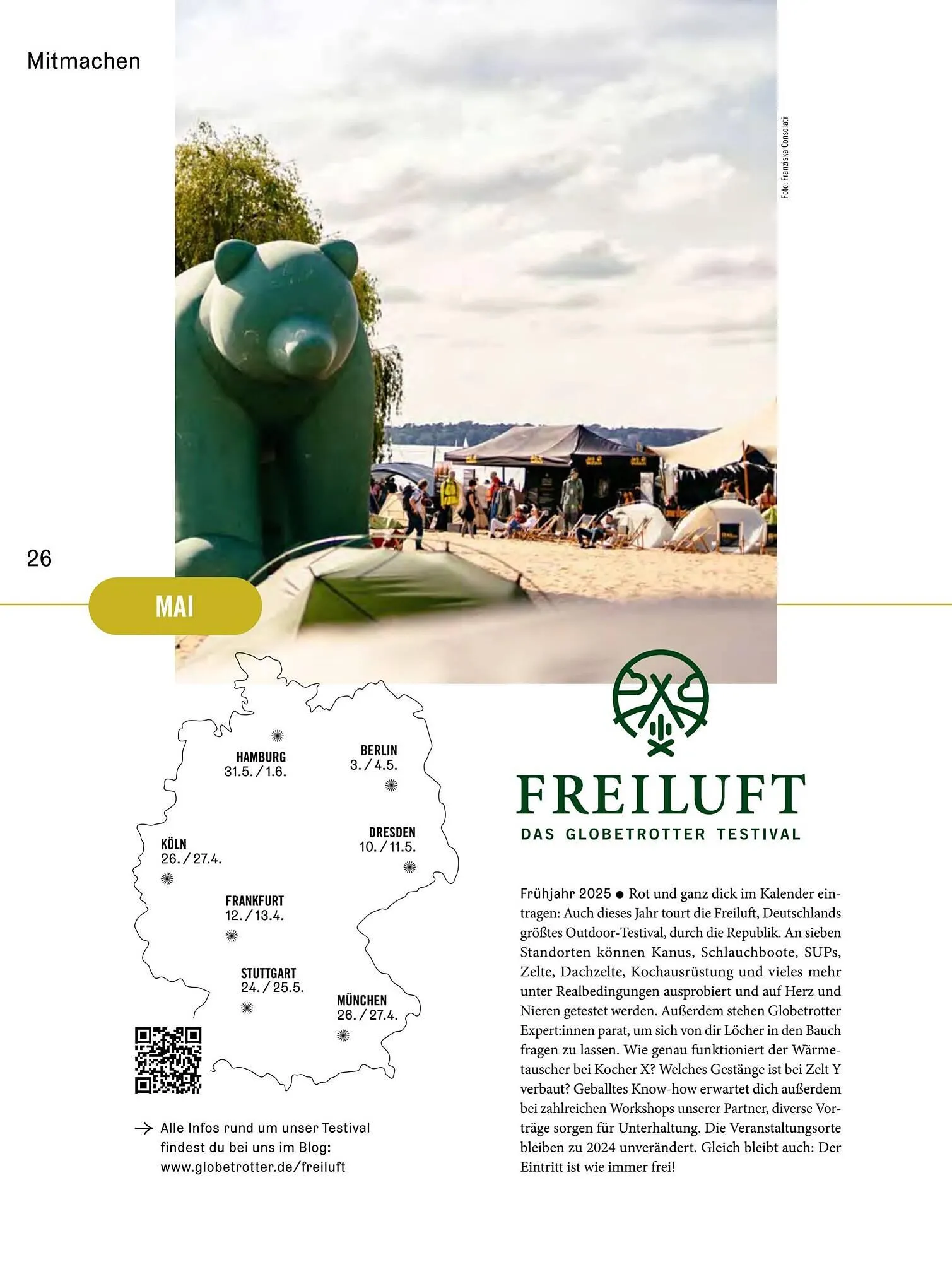 Globetrotter Prospekt von 2. April bis 1. September 2025 - Prospekt seite 26