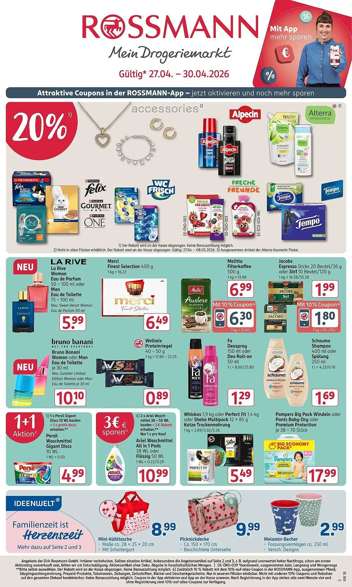 Rossmann Prospekt von 27. April bis 30. April 2026 - Prospekt seite 1