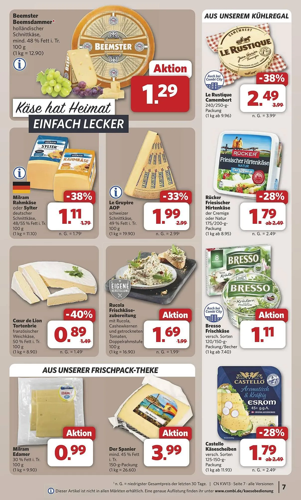 Combi Prospekt von 24. März bis 29. März 2025 - Prospekt seite 7