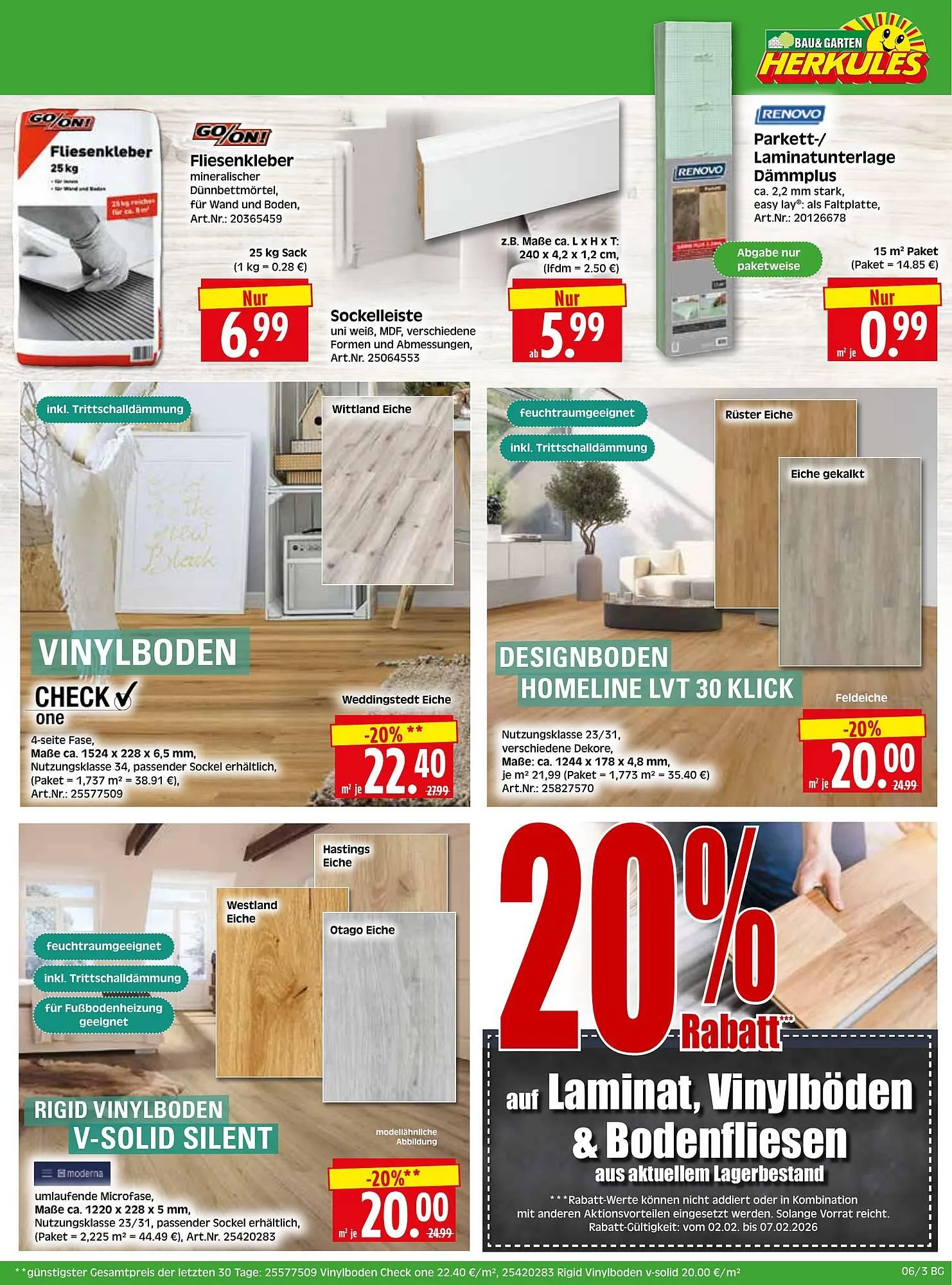 Herkules Baumarkt Prospekt von 2. Februar bis 7. Februar 2026 - Prospekt seite 3