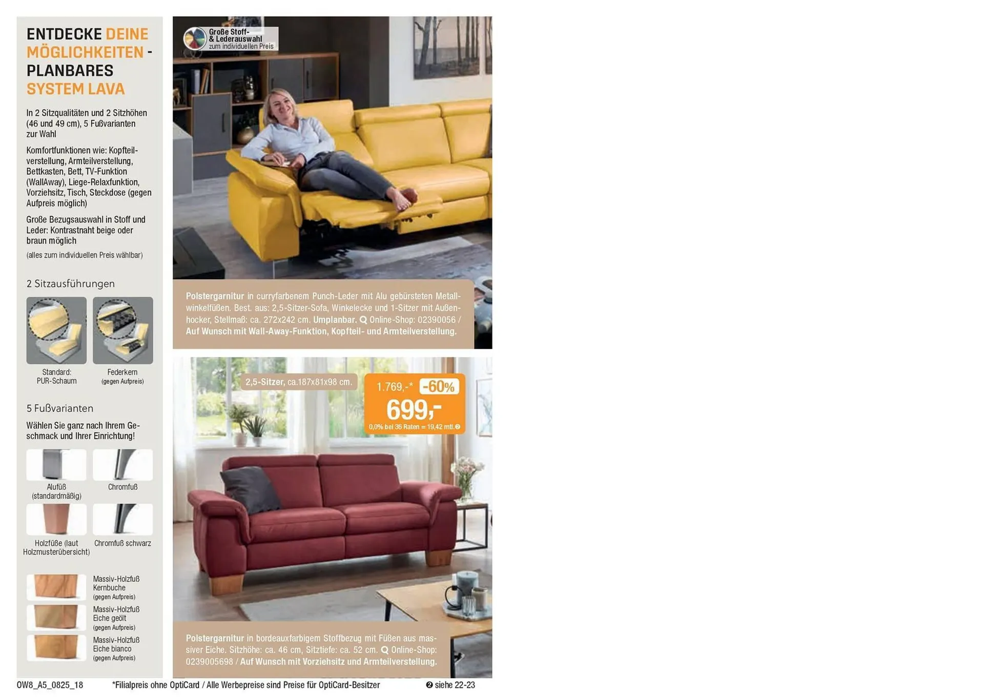 Opti Wohnwelt Prospekt von 25. Juli bis 23. August 2025 - Prospekt seite 18