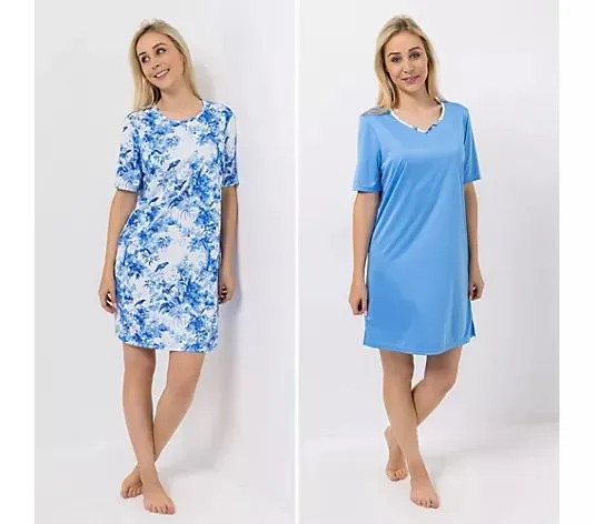 LITTLE ROSE 2 Bigshirts, 1/2-Arm Mikrofaser seitlicher Schlitz uni & bedruckt