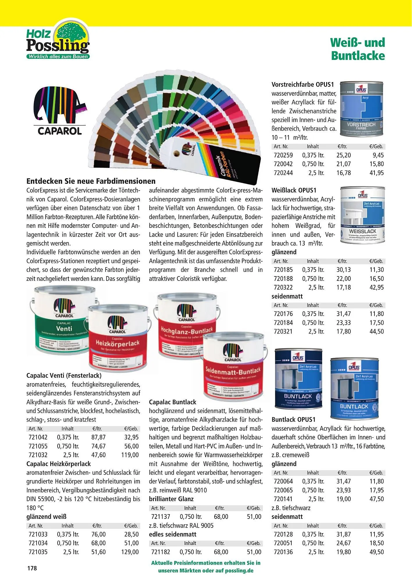 Holz Possling Prospekt von 1. April bis 31. Juli 2026 - Prospekt seite 178