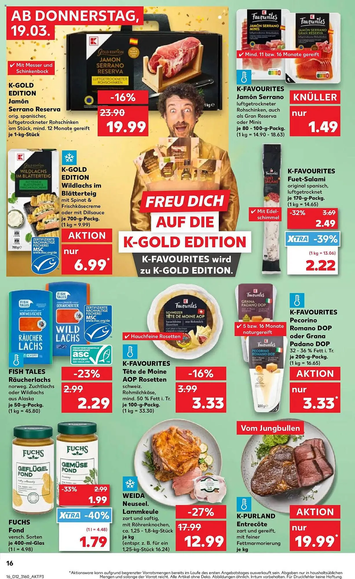 Kaufland Prospekt von 19. März bis 25. März 2026 - Prospekt seite 16