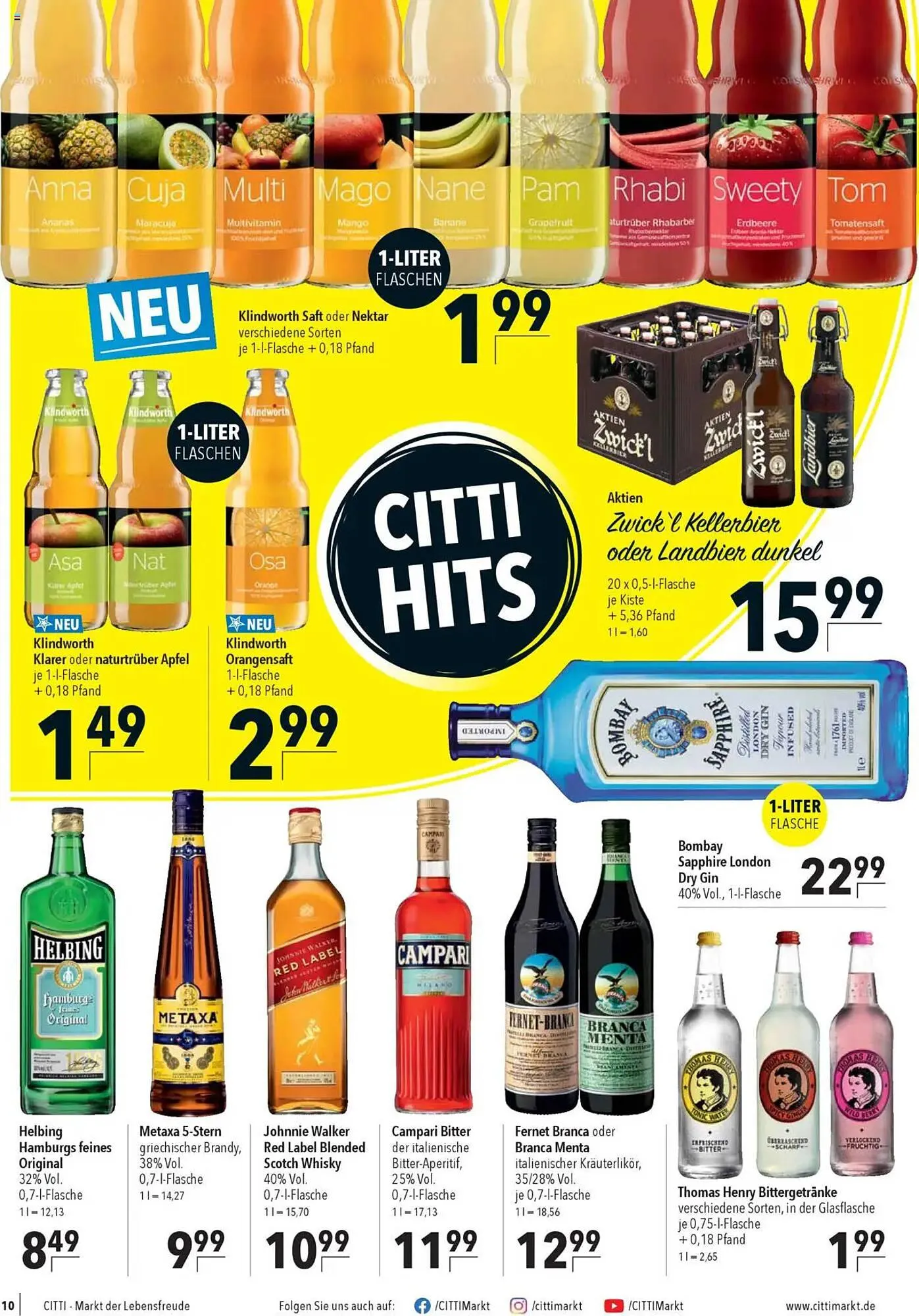 CITTI Markt Prospekt von 8. Oktober bis 14. Oktober 2025 - Prospekt seite 10