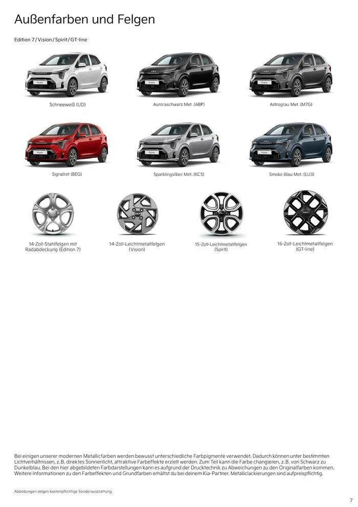 KIA Picanto von 3. September bis 3. September 2025 - Prospekt seite 7
