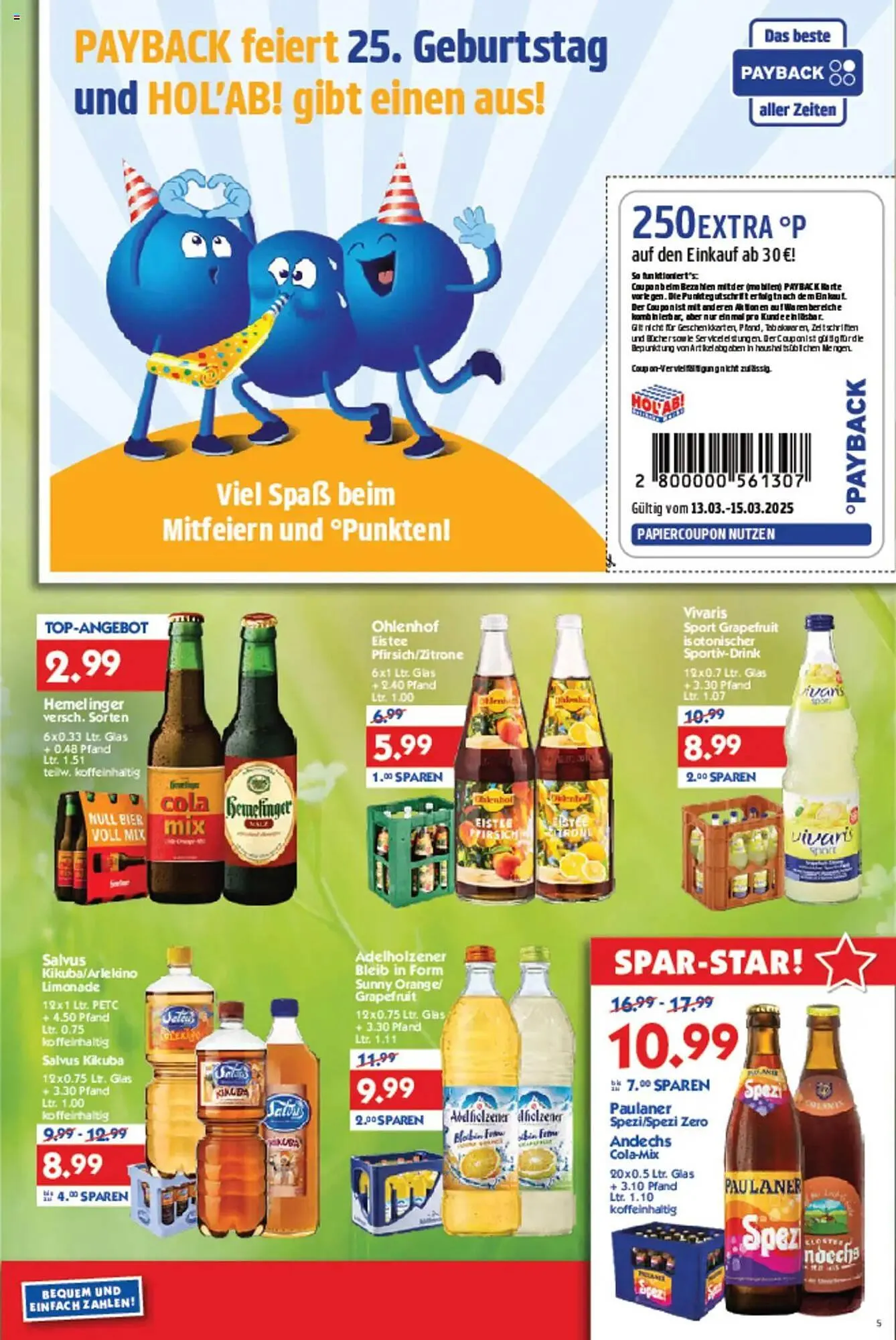 Hol'ab Getränkemarkt Prospekt von 10. März bis 15. März 2025 - Prospekt seite 5