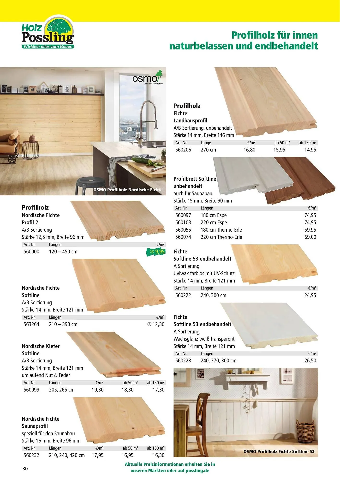 Holz Possling Prospekt von 1. April bis 31. Juli 2026 - Prospekt seite 30