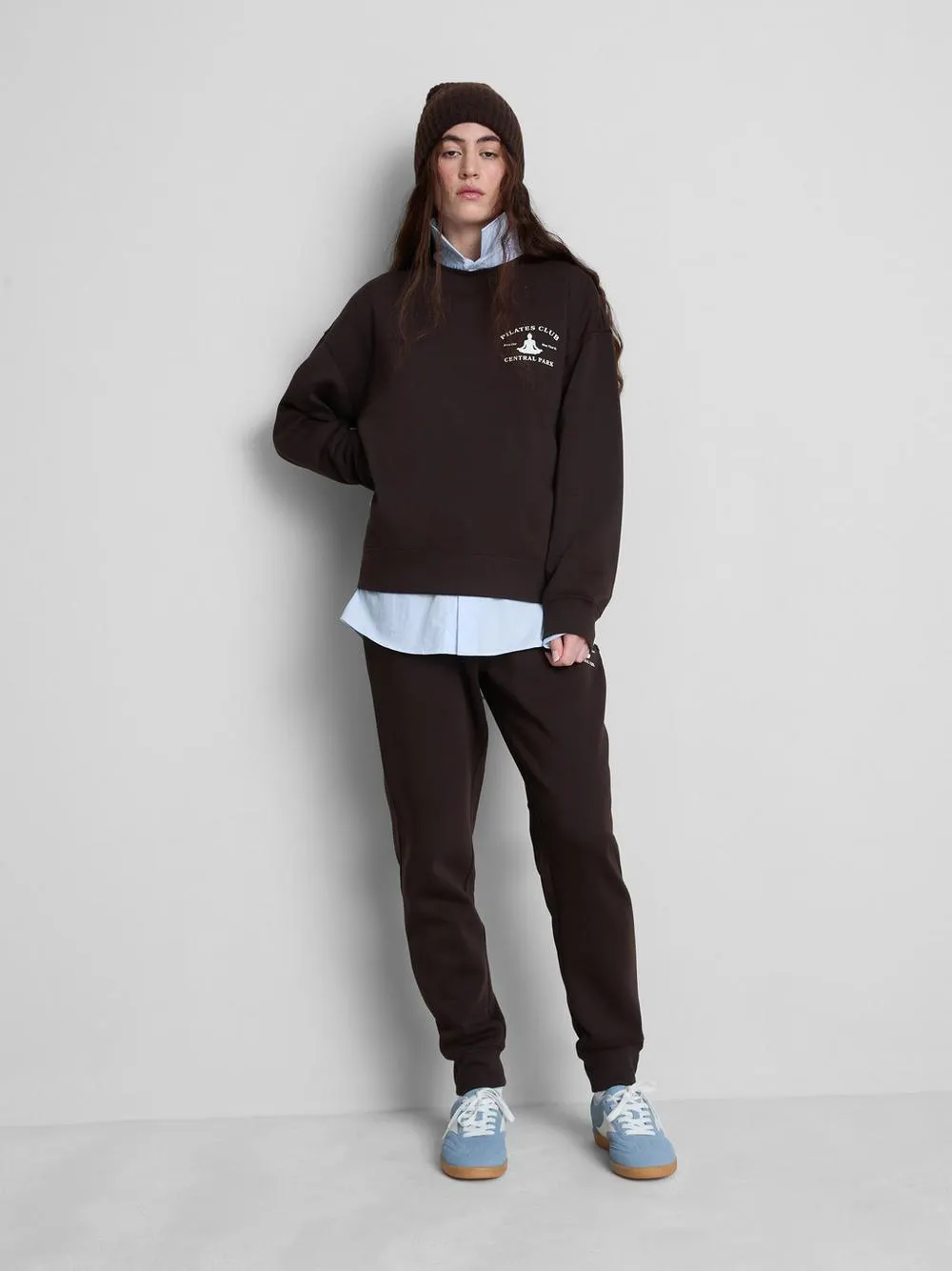 Lässiges Sweatshirt aus Baumwollmischung mit Print