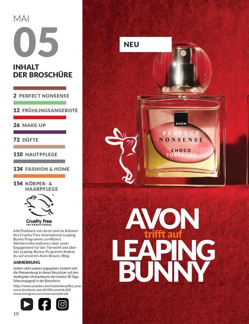Avon Aktueller Prospekt von 7. Mai bis 21. Mai 2025 - Prospekt seite 10